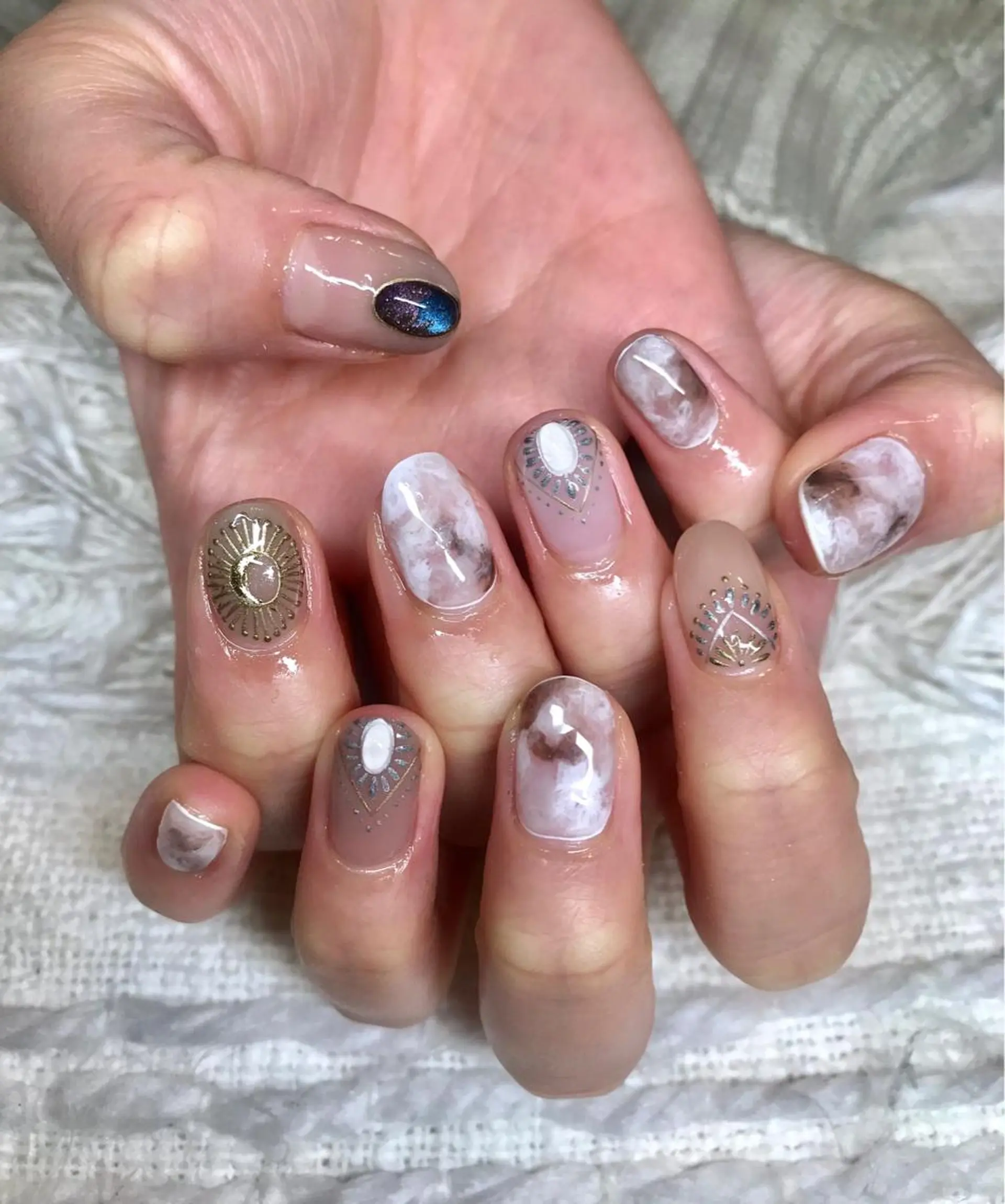 ショート カラー パーマ ヘアアレンジ ネイル マツエク・マツパ nail&eye Aoのマツエク・マツパデザイン