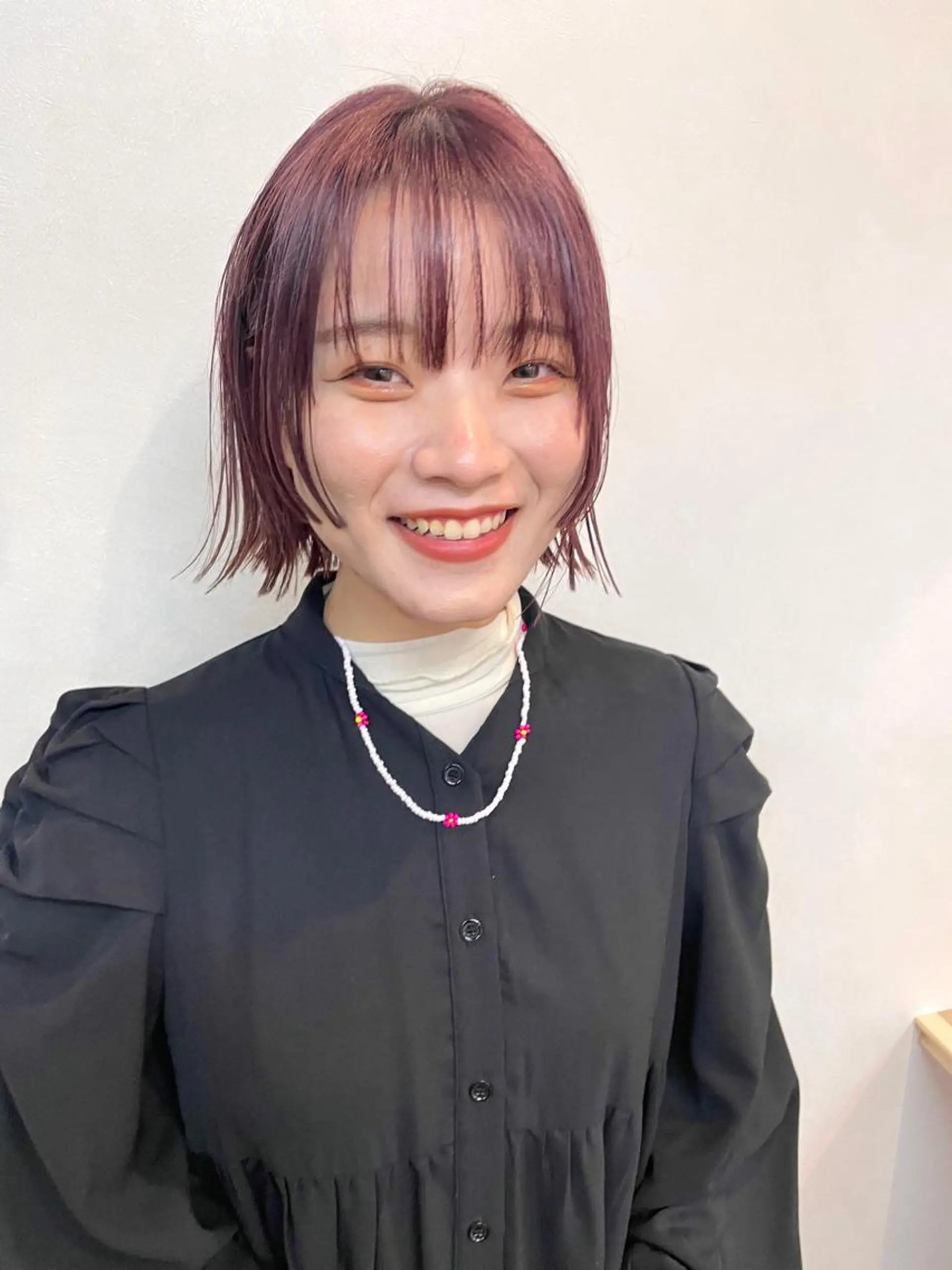 ミディアム カラー パーマ ヘアアレンジ メンズ キッズ ネイル マツエク・マツパ アイブロウ カット ヘアカラー トリートメント tatsumi/ボブ ウルフ/レイヤーのヘアスタイル