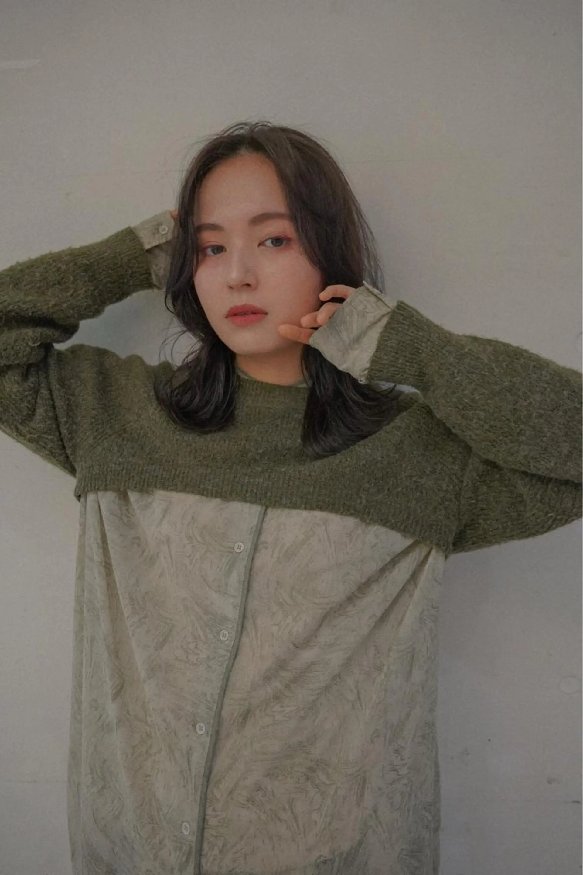 ミディアム タンバルモリパーマ 礒井メンキのヘアスタイル