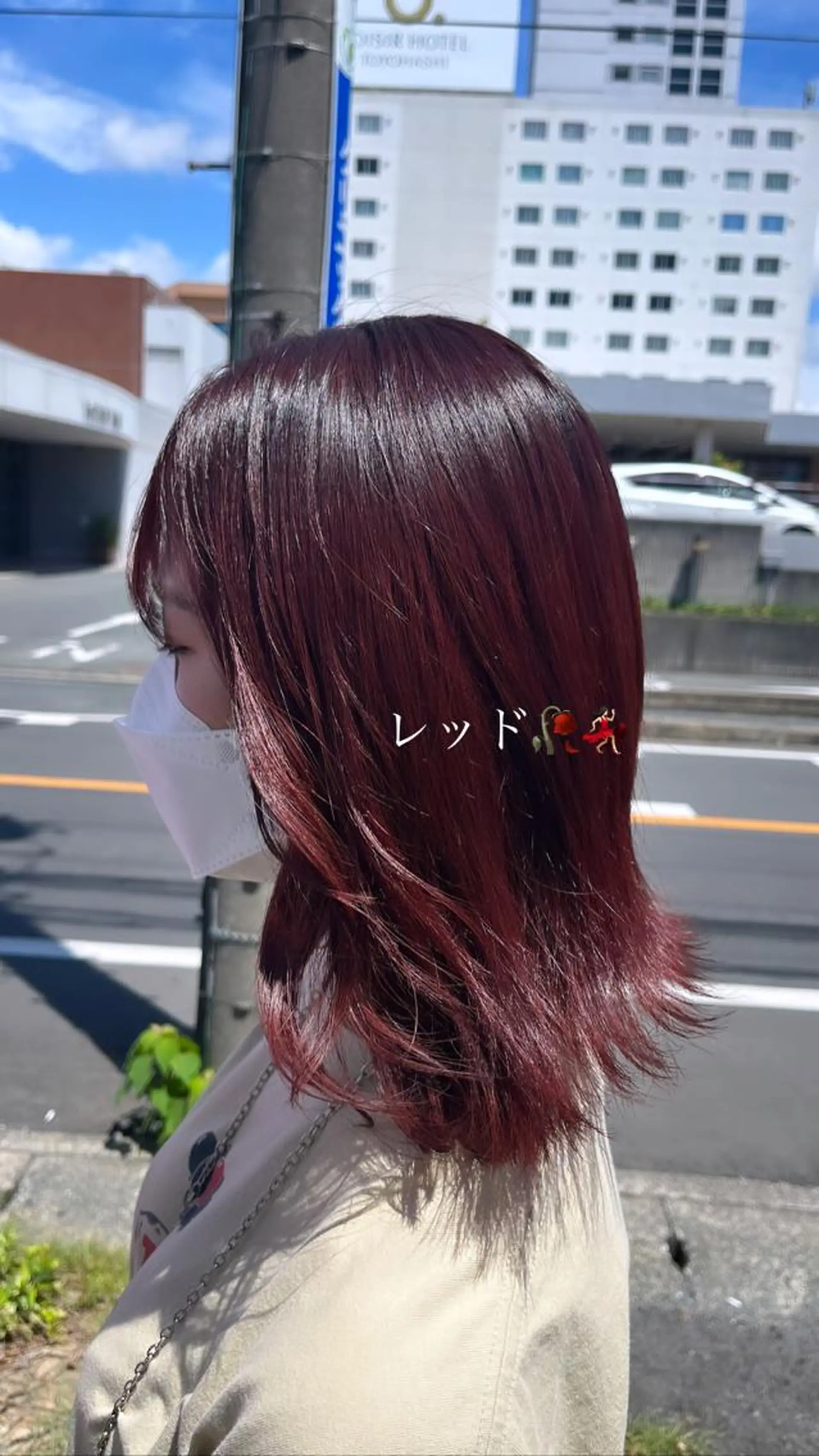 セミロング カット ヘアカラー トリートメント ミシェル /韓国ヘア🕊️のヘアスタイル