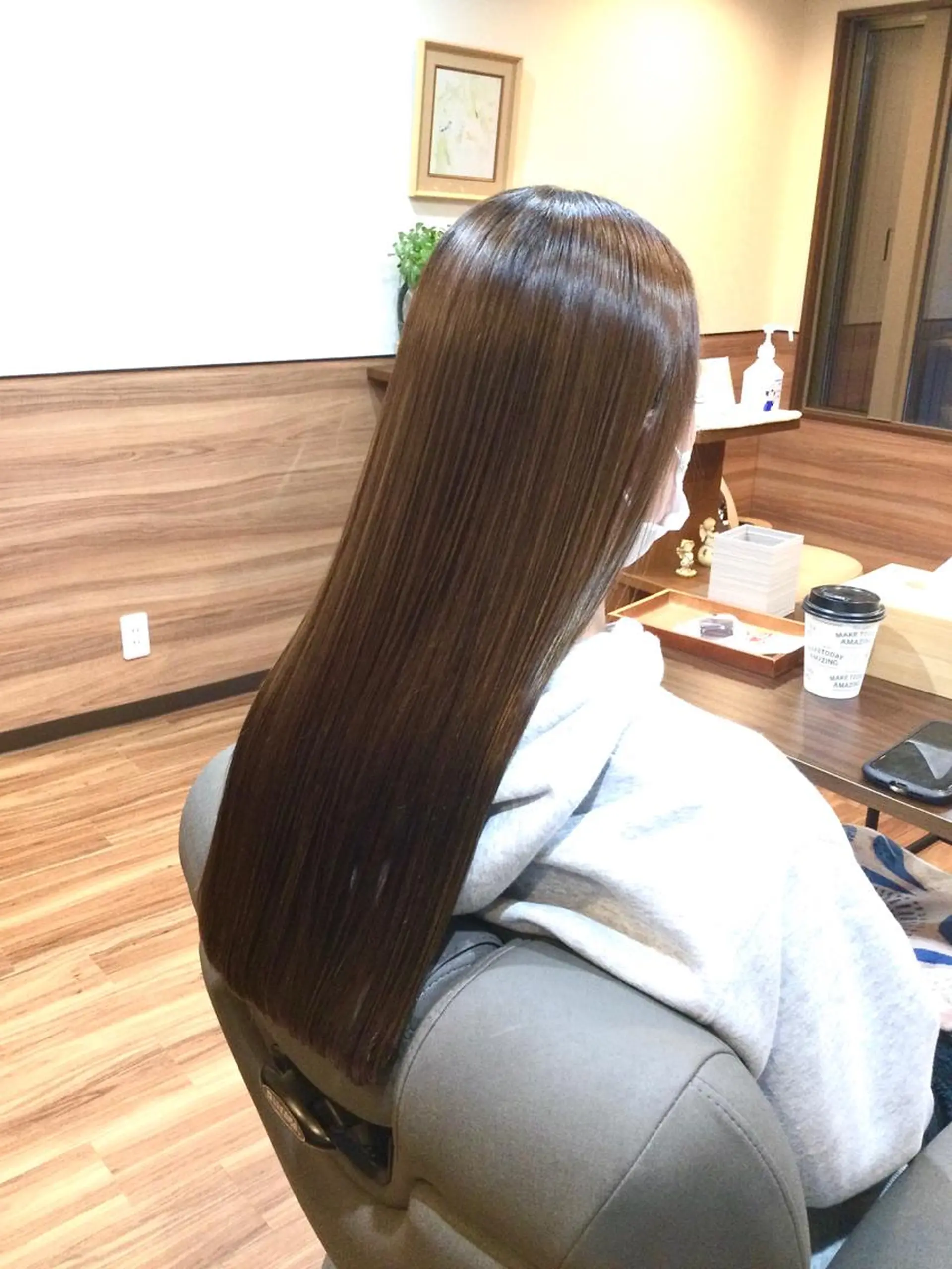 ロング カラー Annon プライベートサロンのヘアスタイル