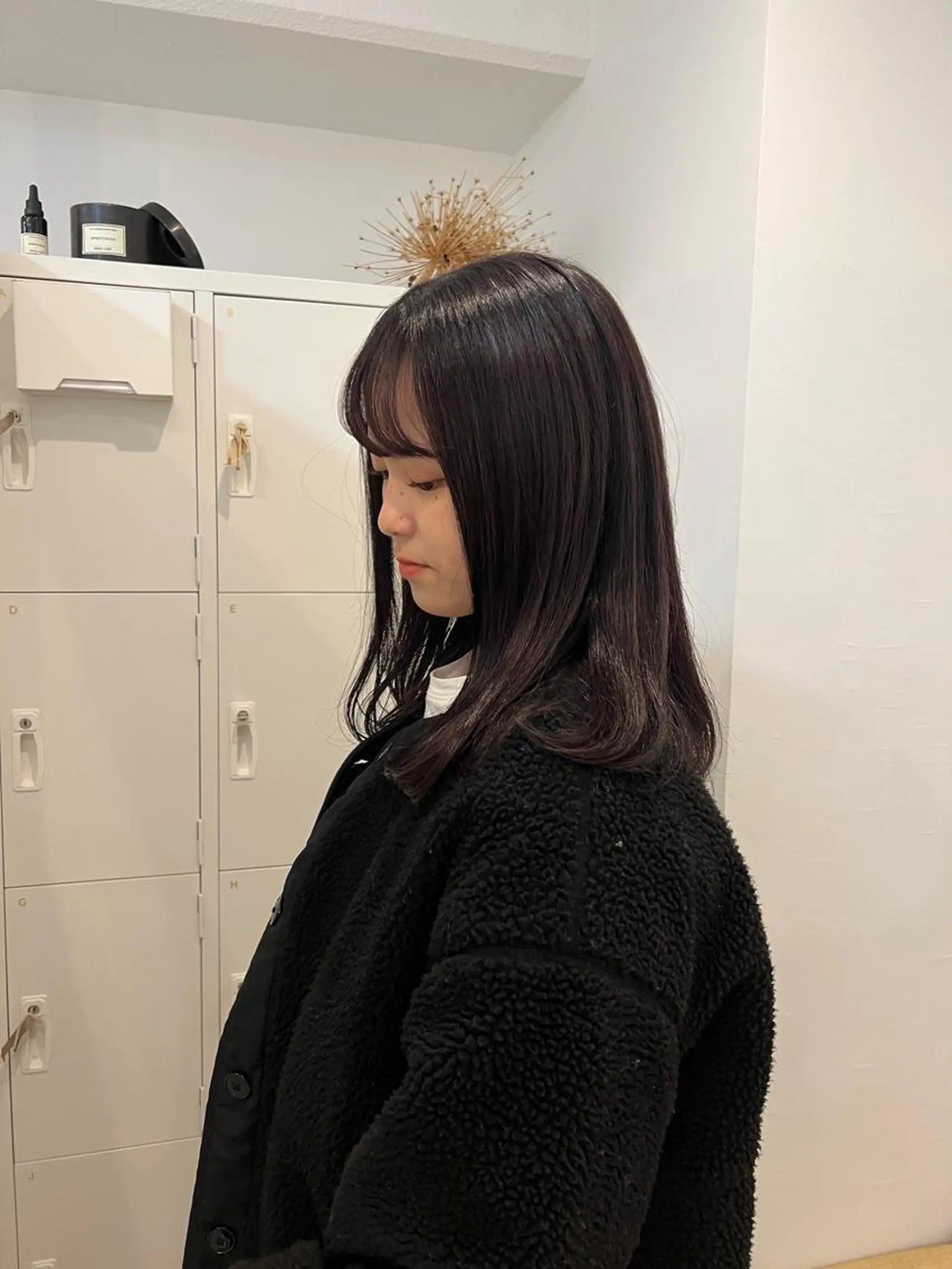 ミディアム カラー ショート・ボブパーマ 指名No.1かけるのヘアスタイル