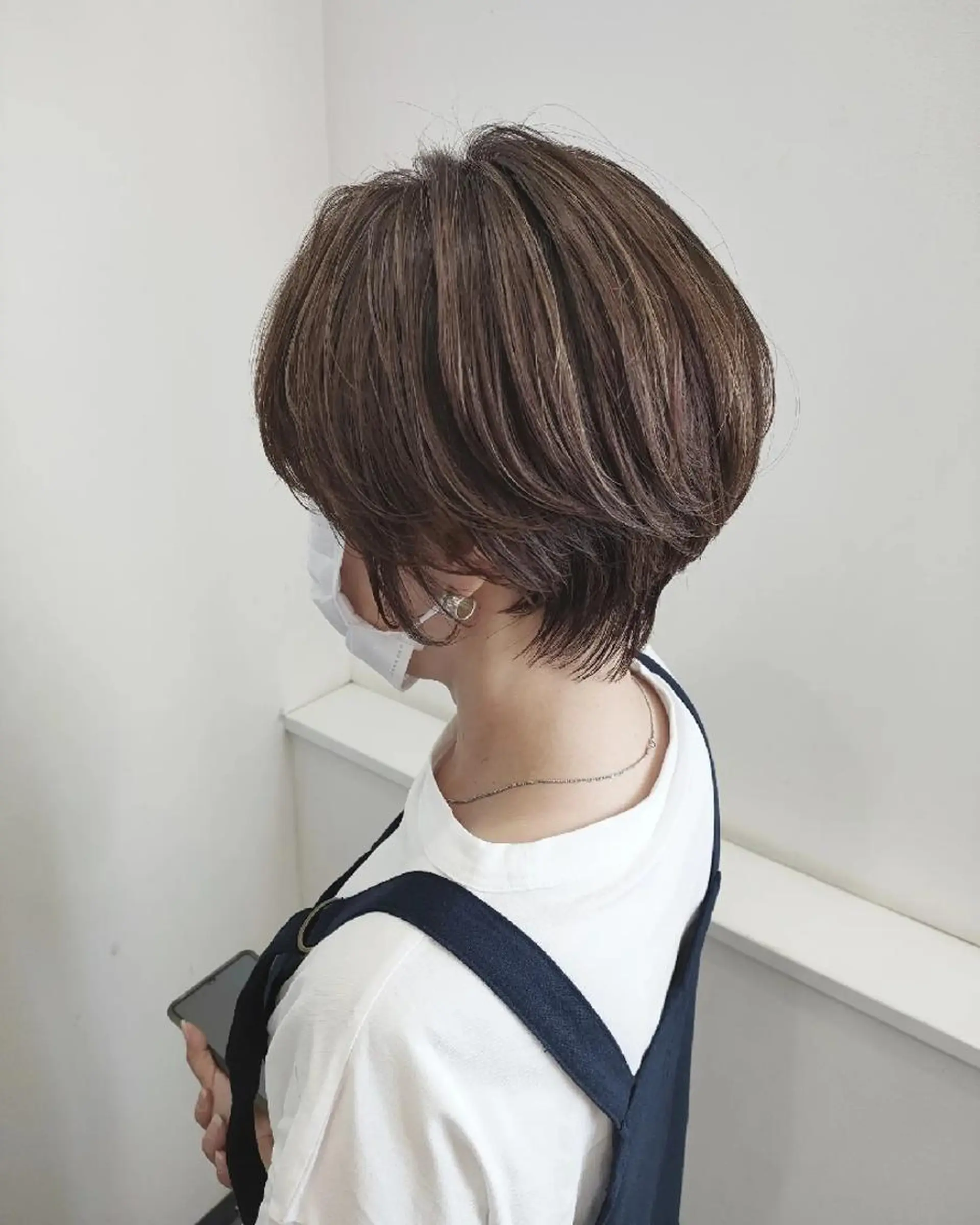 ショート カラー ハイライトカラー ハイライト カット ヘアカラー sepiage trois所属・酒井 亜希のヘアスタイル