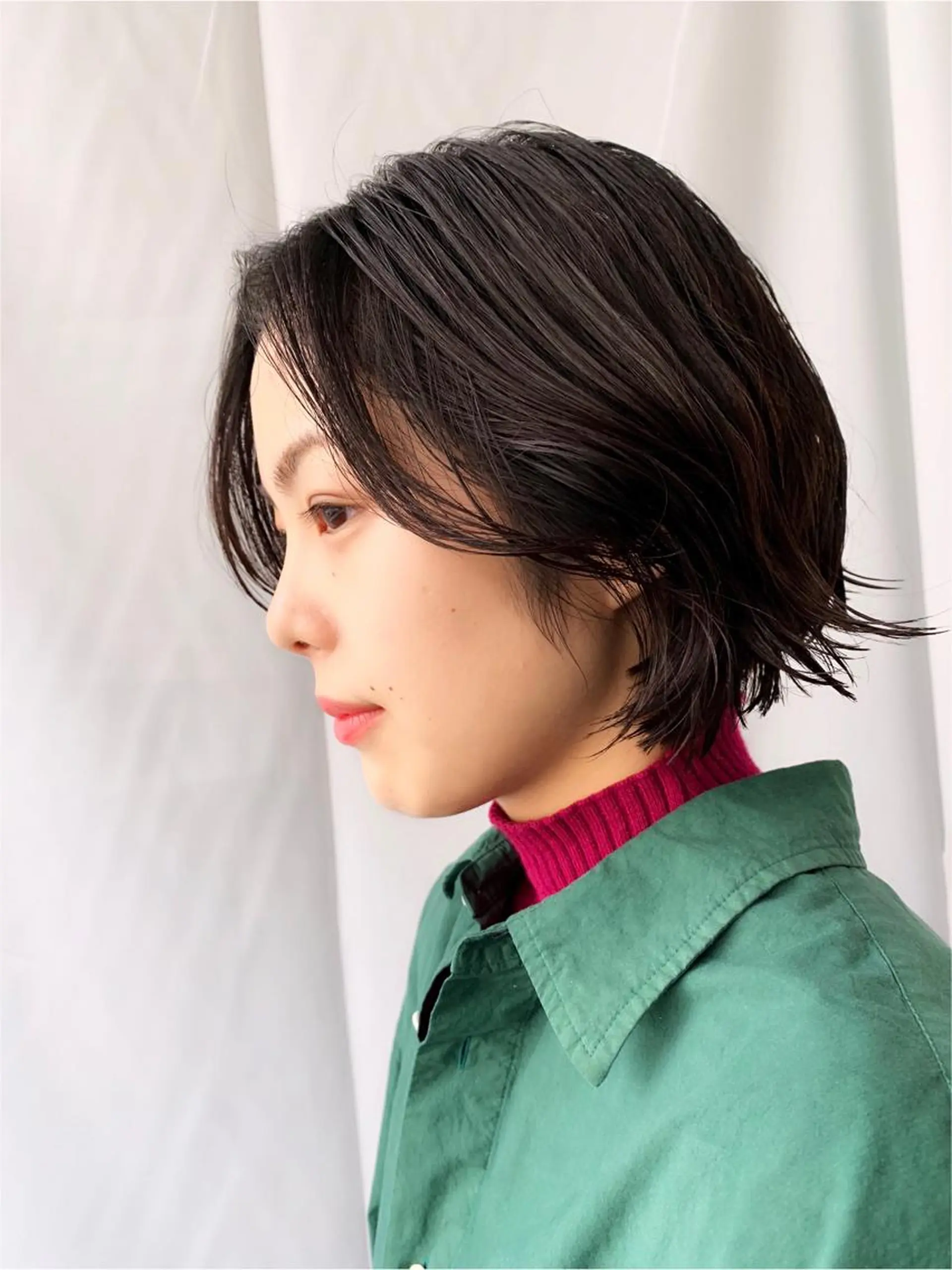 ショート カラー パーマ ボブ 外ハネヘア tension 【テンション】のヘアスタイル