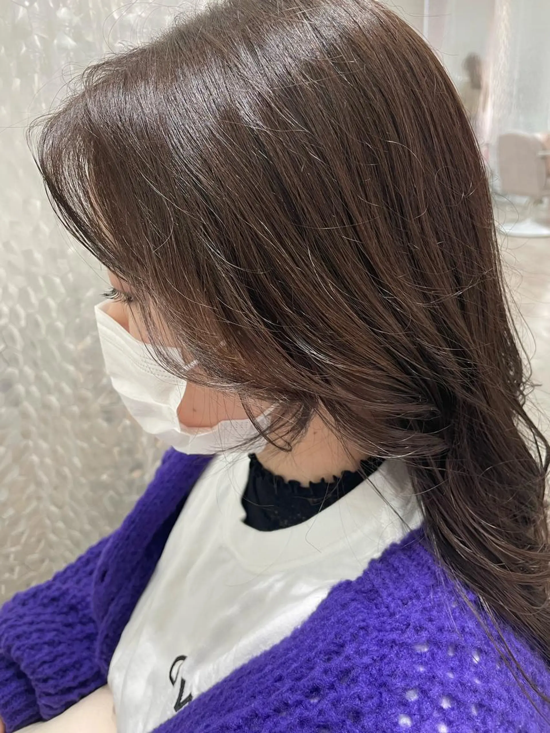 ロング カラー おくれ毛 カット ヘアカラー HARUKA韓国ヘア /Luana梅田のヘアスタイル