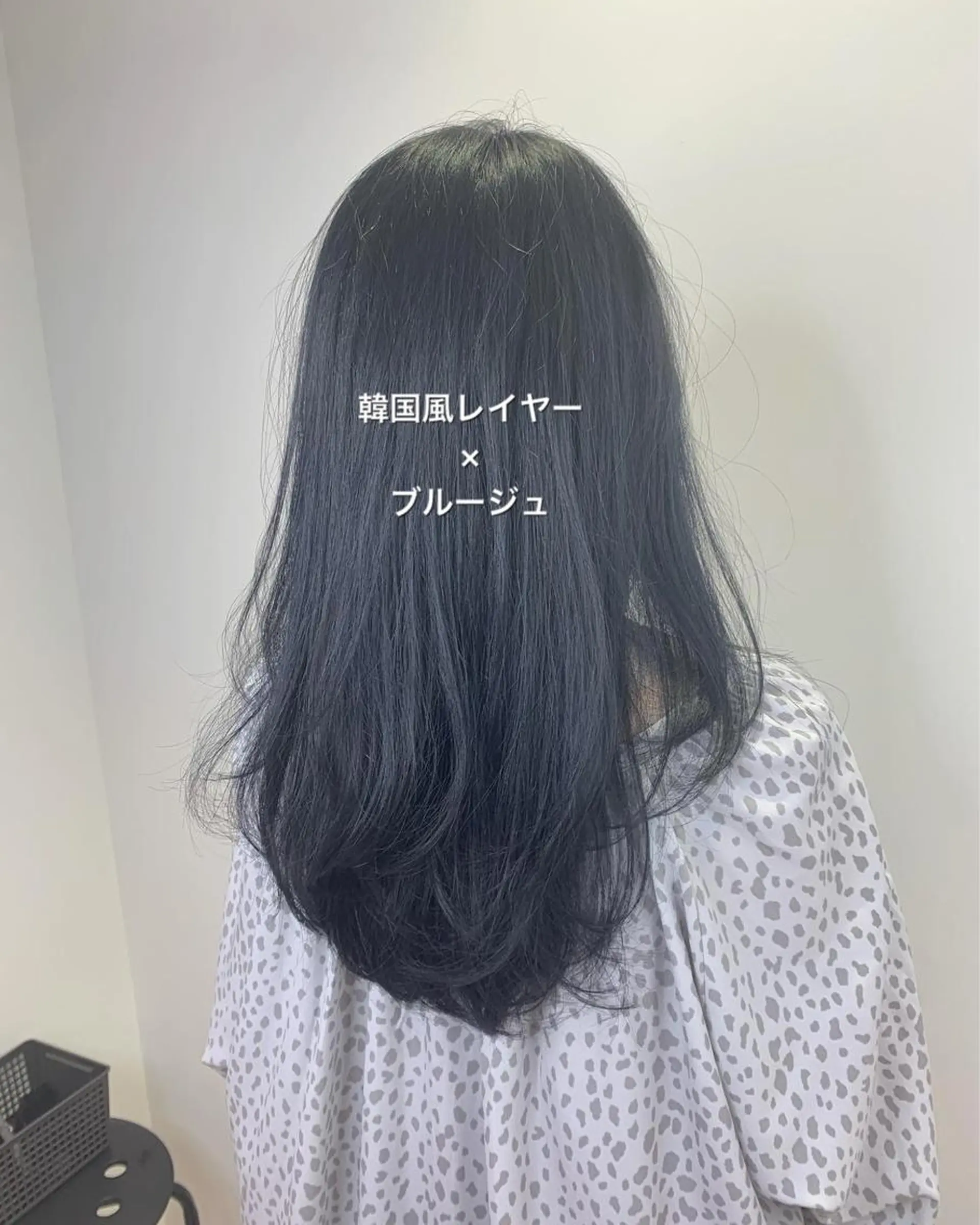 セミロング カラー ブルーカラー ブルージュ ローズカラー 韓国風ヘア レイヤーカット SALOWIN神戸三宮店所属・【美髪を叶える】中谷 彰宏（アキ)のヘアスタイル