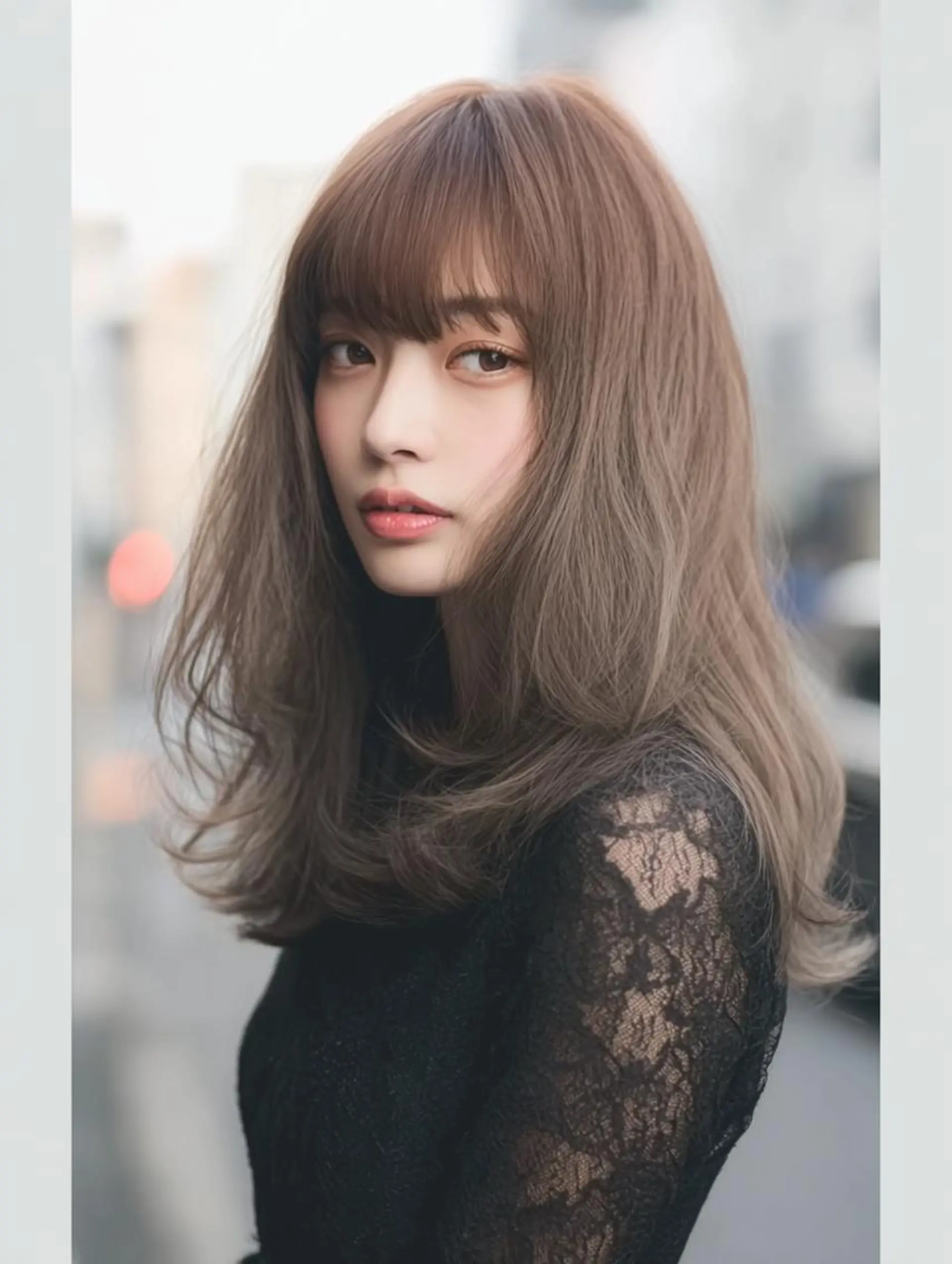 ミディアム ハッシュカット 髪質改善 レイヤーカット 縮毛矯正 トリートメント カット ヘアカラー トリートメント 生艶髪&レイヤー🔔 渋谷お薦めNo.1✨のヘアスタイル