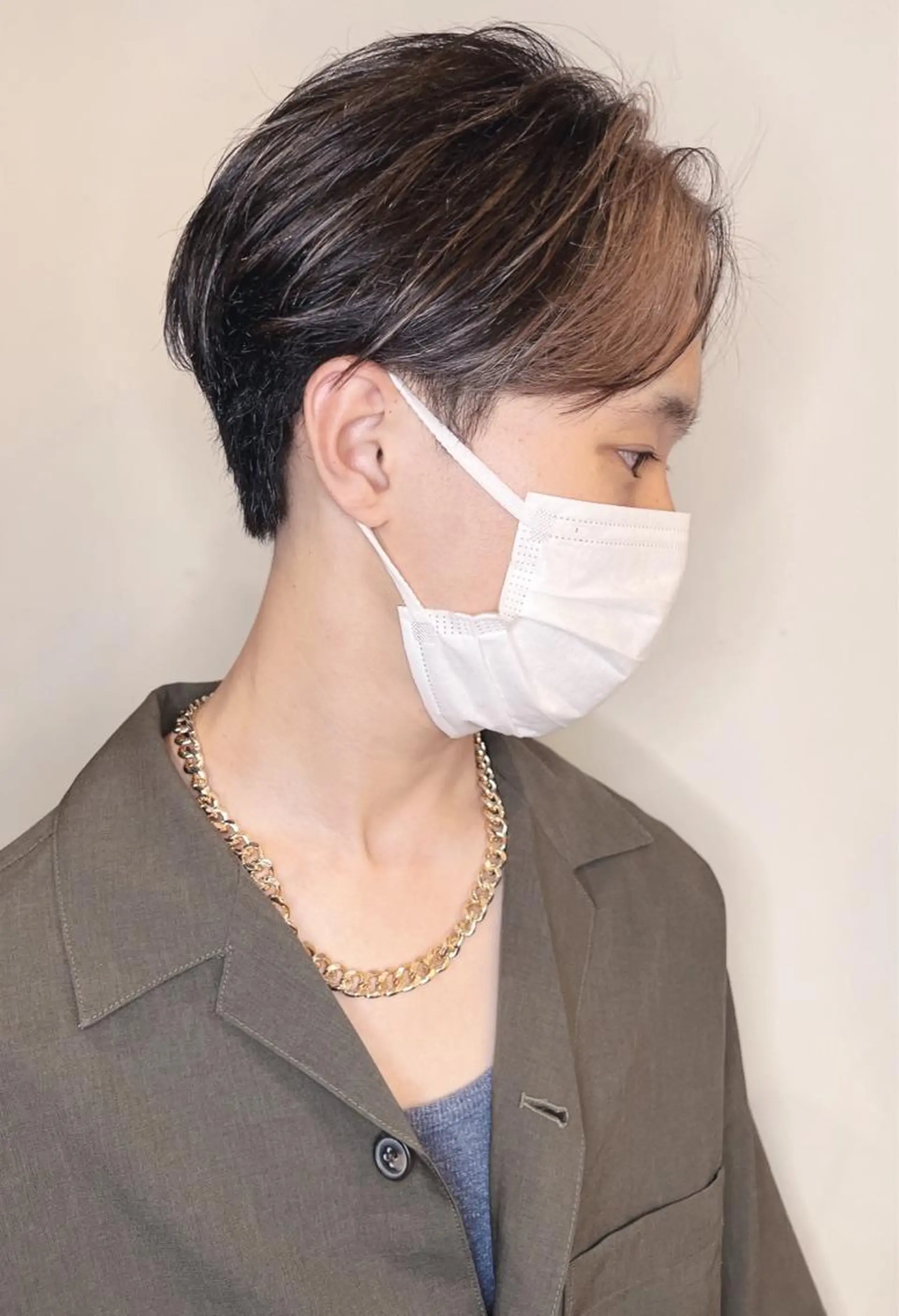 ショート カラー パーマ ヘアアレンジ メンズ キッズ morio from london所属・松岡彩華 ボブ /グレージュのヘアスタイル