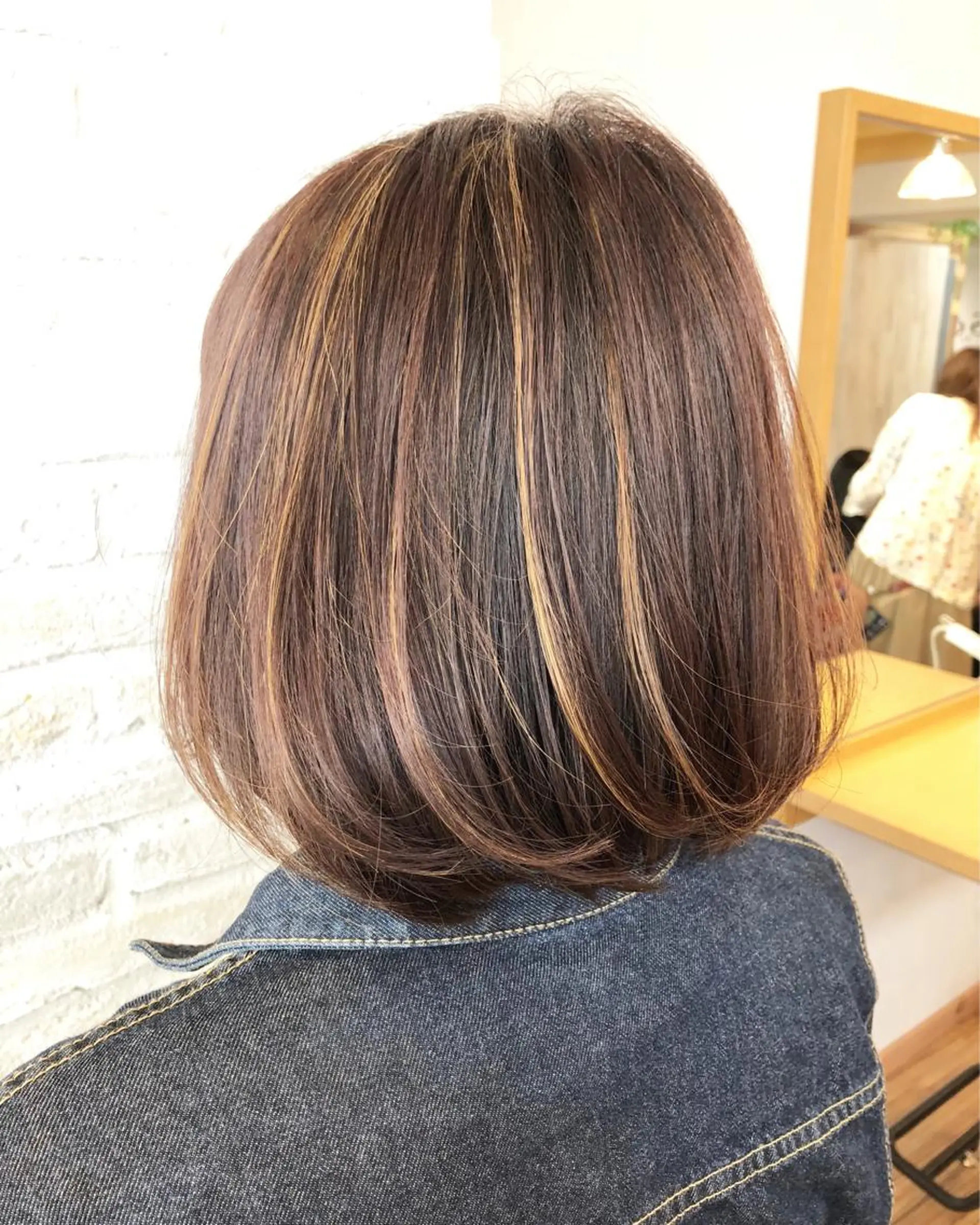 ショート カラー パーマ ヘアアレンジ ハイライトカラー ボブ ハイライト ヘアカラー トリートメント 遠藤 拓馬のヘアスタイル