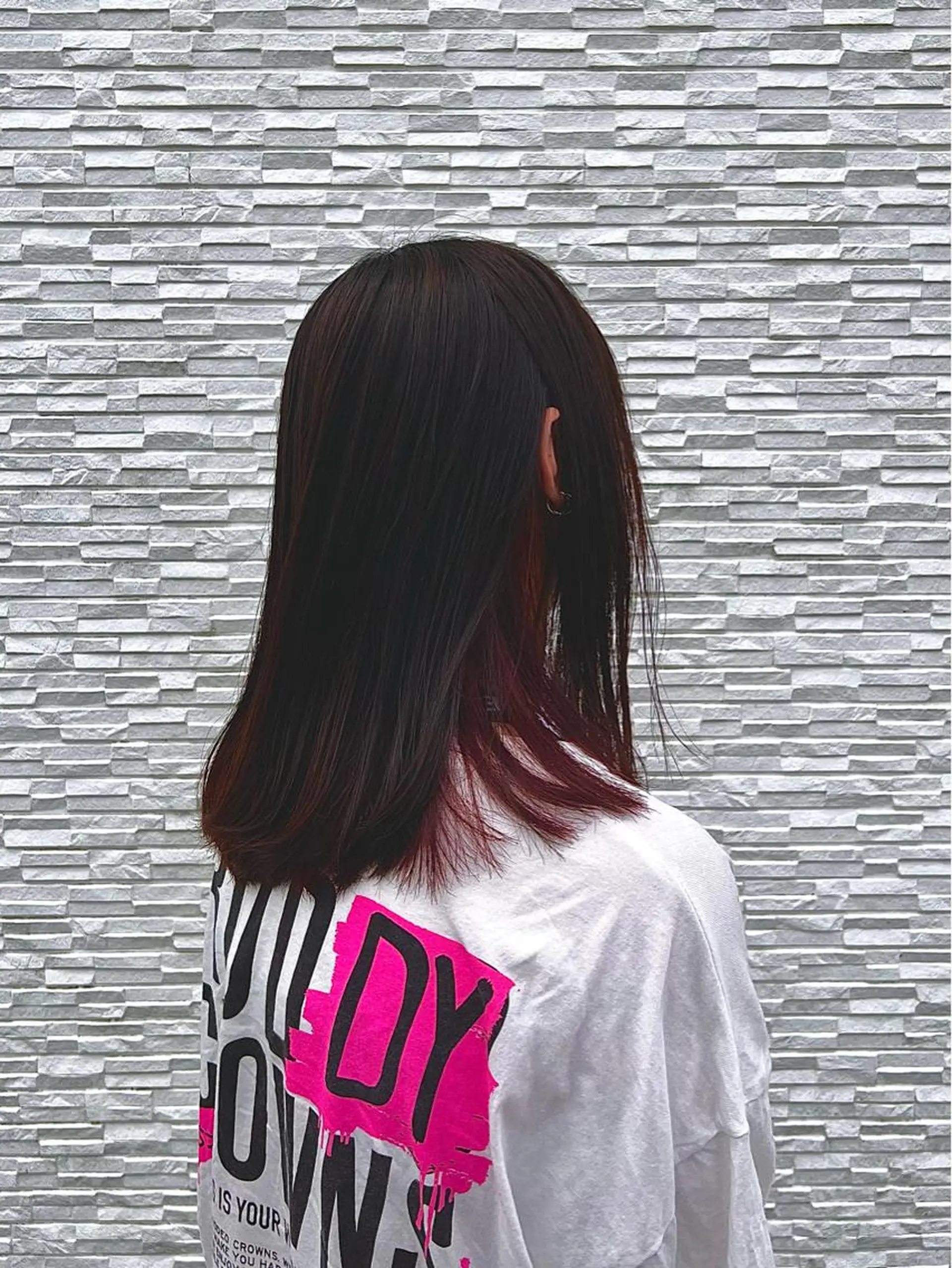 ミディアム カラー ハイトーン/デザイン /ひさやのヘアスタイル