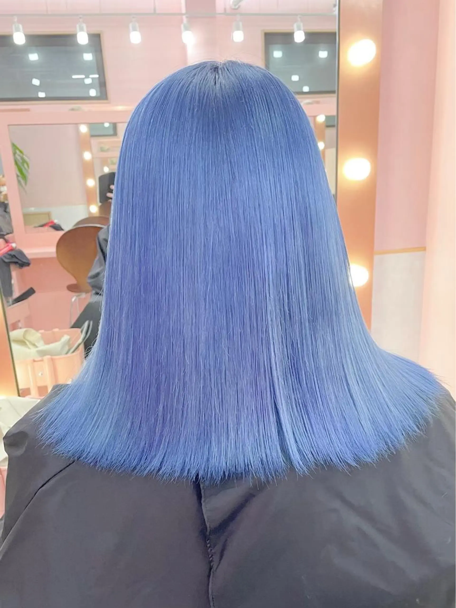 ミディアム 切りっぱなしボブ シールエクステ ボブ エクステ フレンチガーリー ヘアカラー トリートメント ❄️💛エクステ ブリーチ❄️yukiのヘアスタイル