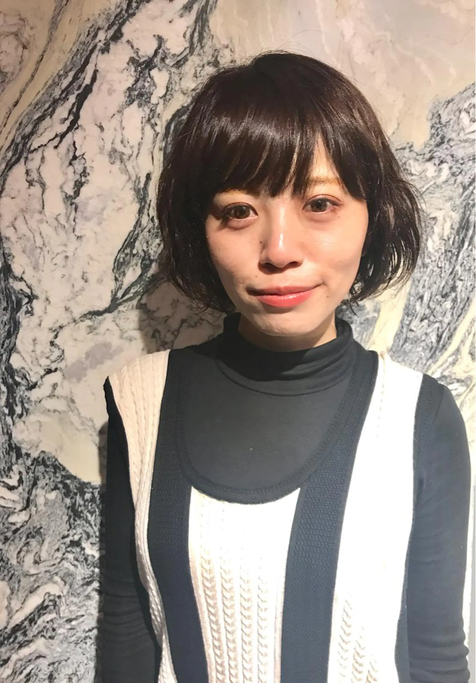 ショート カラー 透明感カラー ラベンダーカラー LANVERY所属・藤井 さと実のヘアスタイル