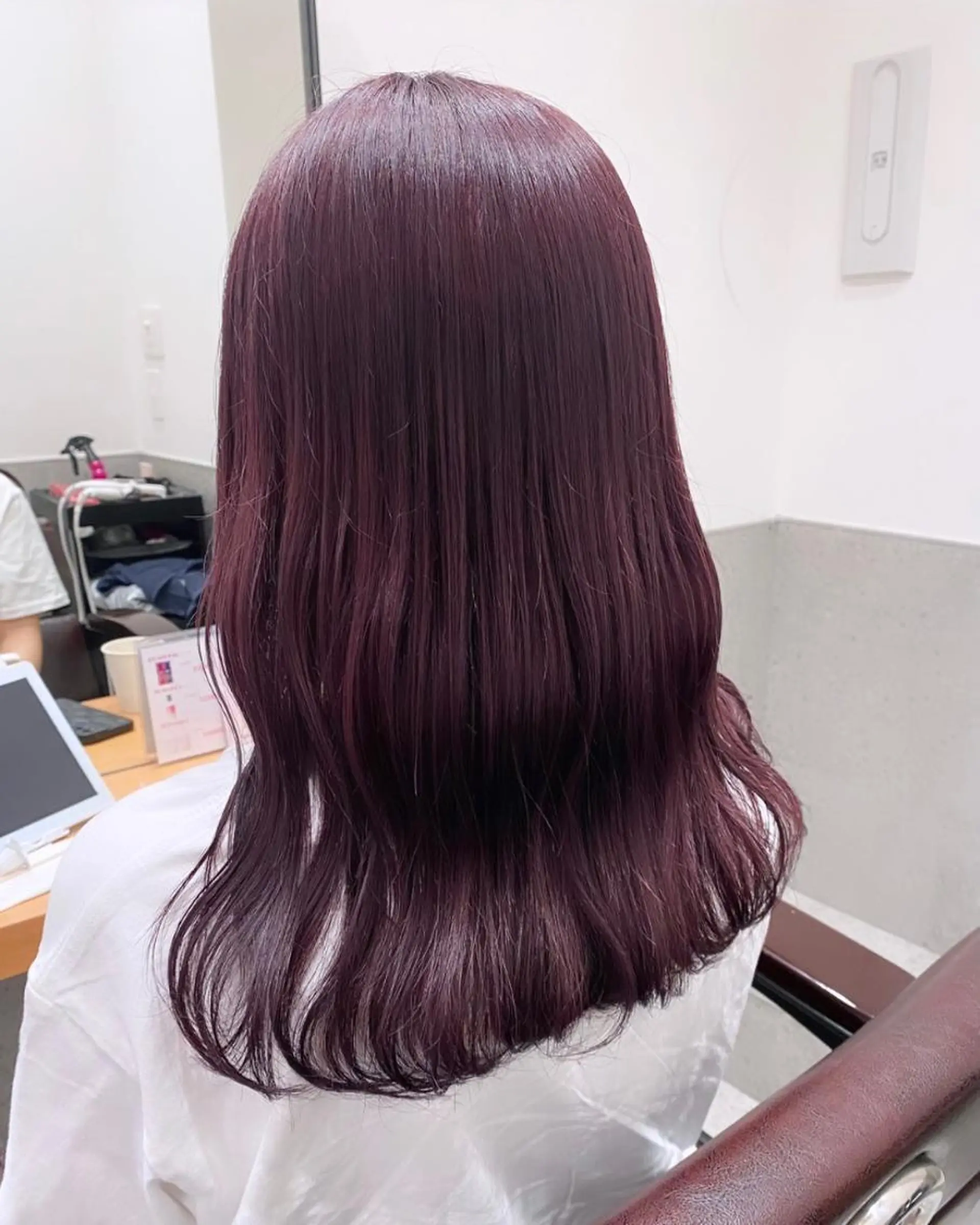 セミロング カラー 💗ガーリーヘア🎀 saki💗のヘアスタイル