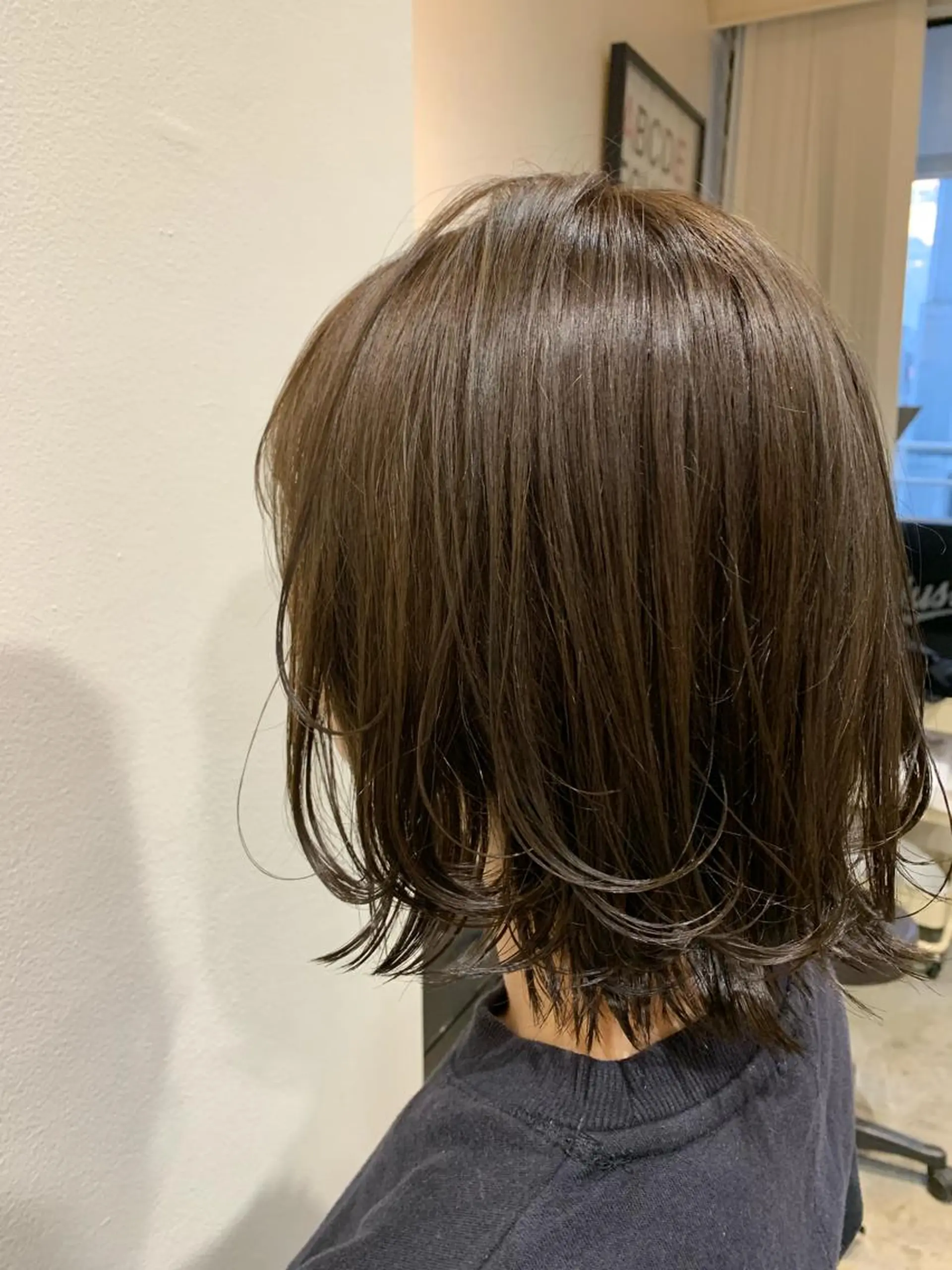 ミディアム カラー ブラウンカラー ヘアカラー トリートメント 山崎 澪 レイヤーカット/大宮のヘアスタイル