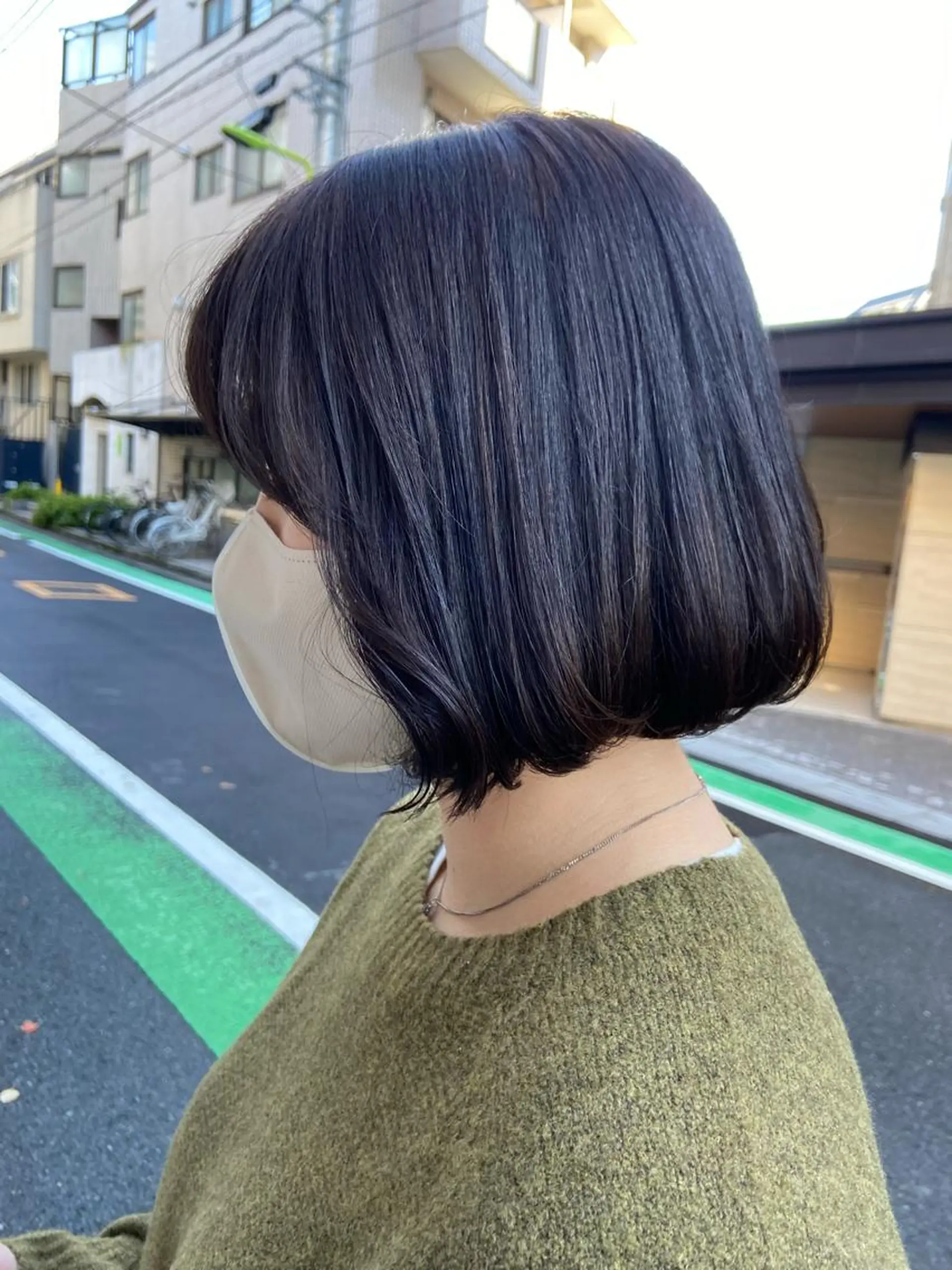 カラー アディクシーカラー ブリーチ ブロンド ブルーカラー ハイライトカラー ヘアカラー トリートメント なかむら ゆきのヘアスタイル