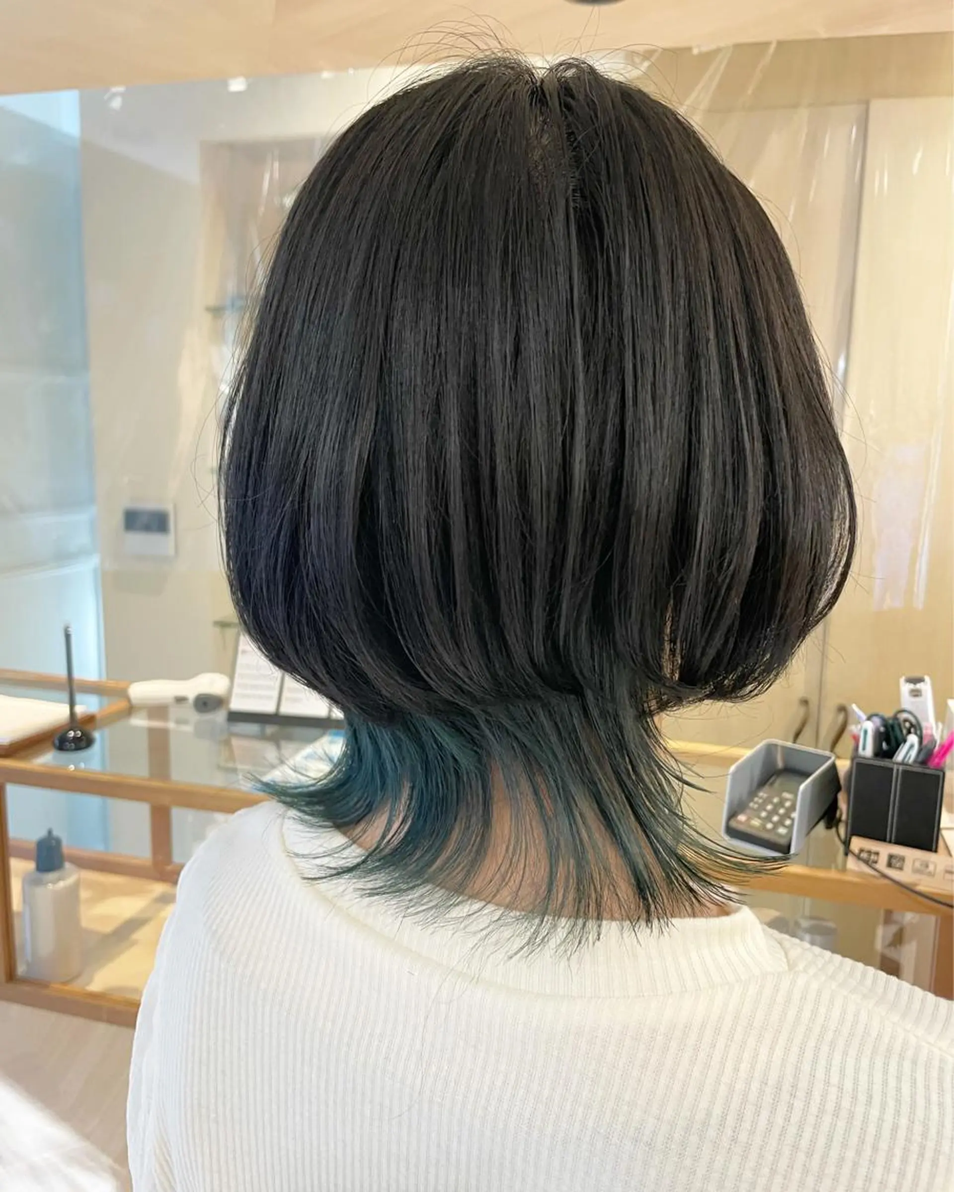 ミディアム 大石 陽菜のヘアスタイル