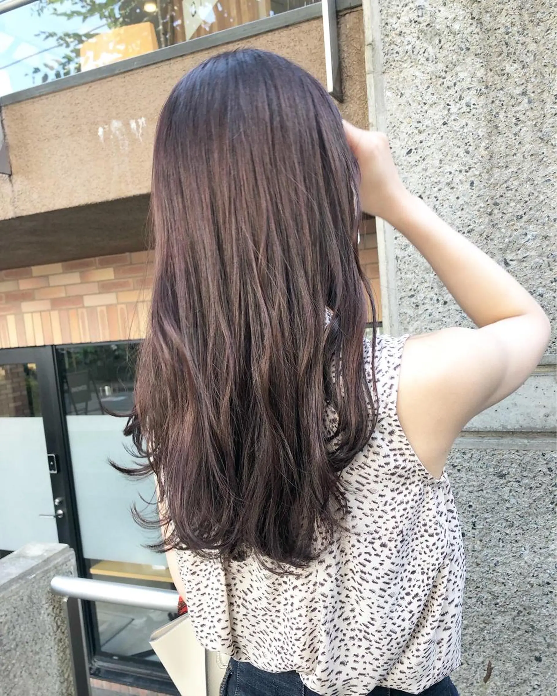 ロング カラー ヘアアレンジ ブラウンカラー ピンクカラー ピンクブラウン カット ヘアカラー トリートメント ainico+所属・メンズ特化✂️栗原 侑也のヘアスタイル