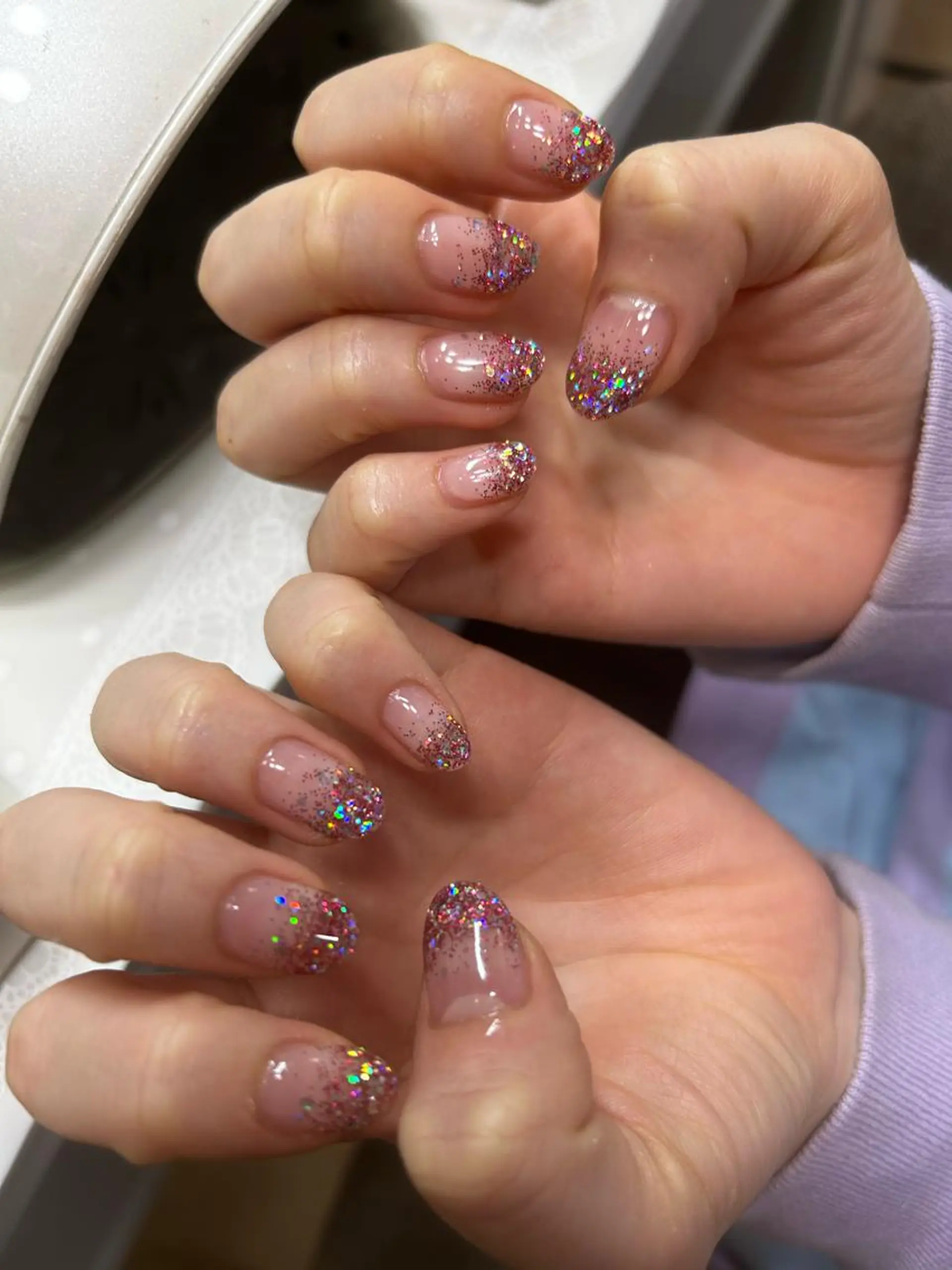 ネイル キラキラネイル ピンク coconailミユ 🎀のネイルデザイン