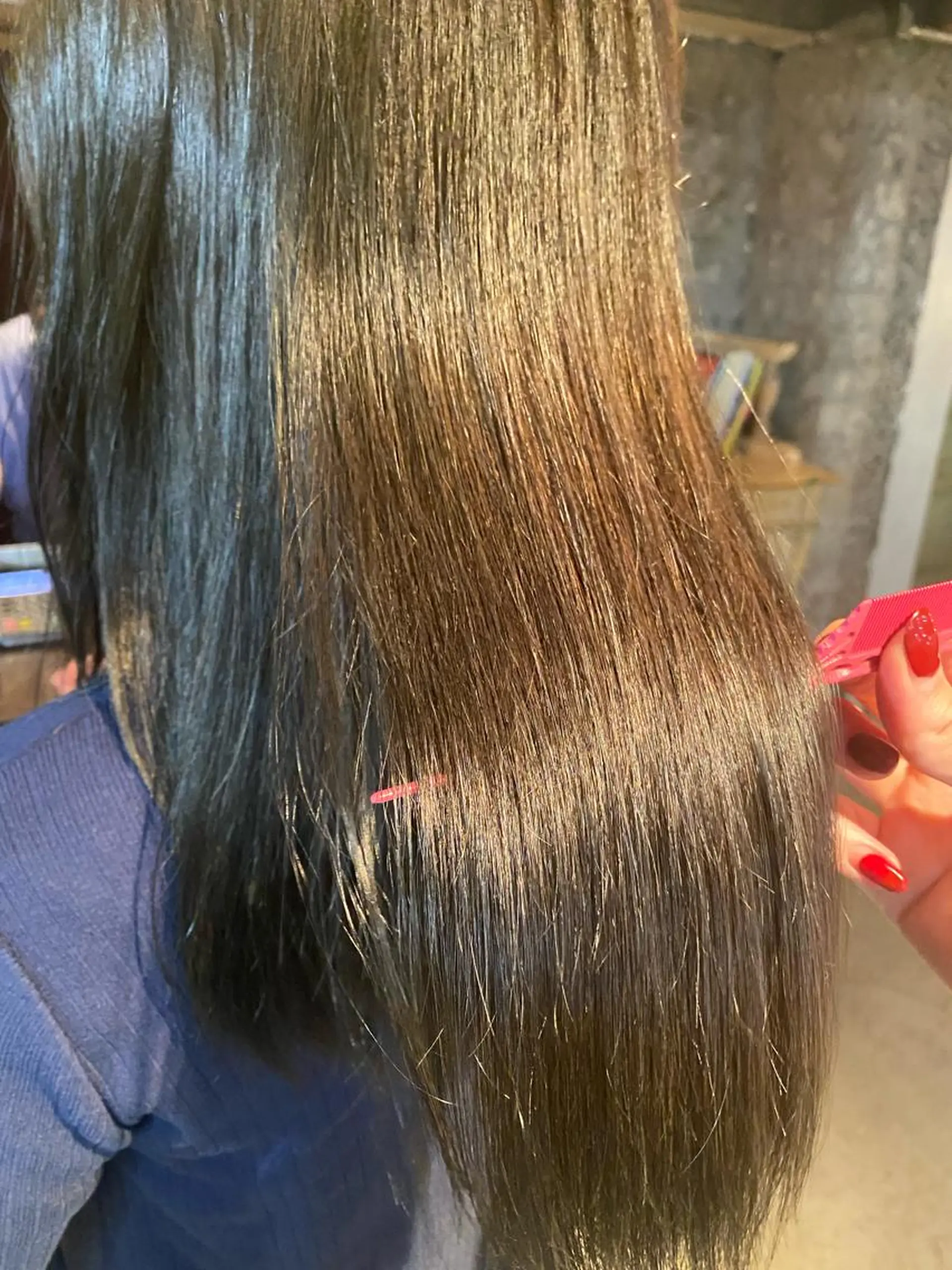 ミディアム カラー アッシュ アッシュグレー 髪質改善 お任せヘア☘️☘️ 及川渚のヘアスタイル