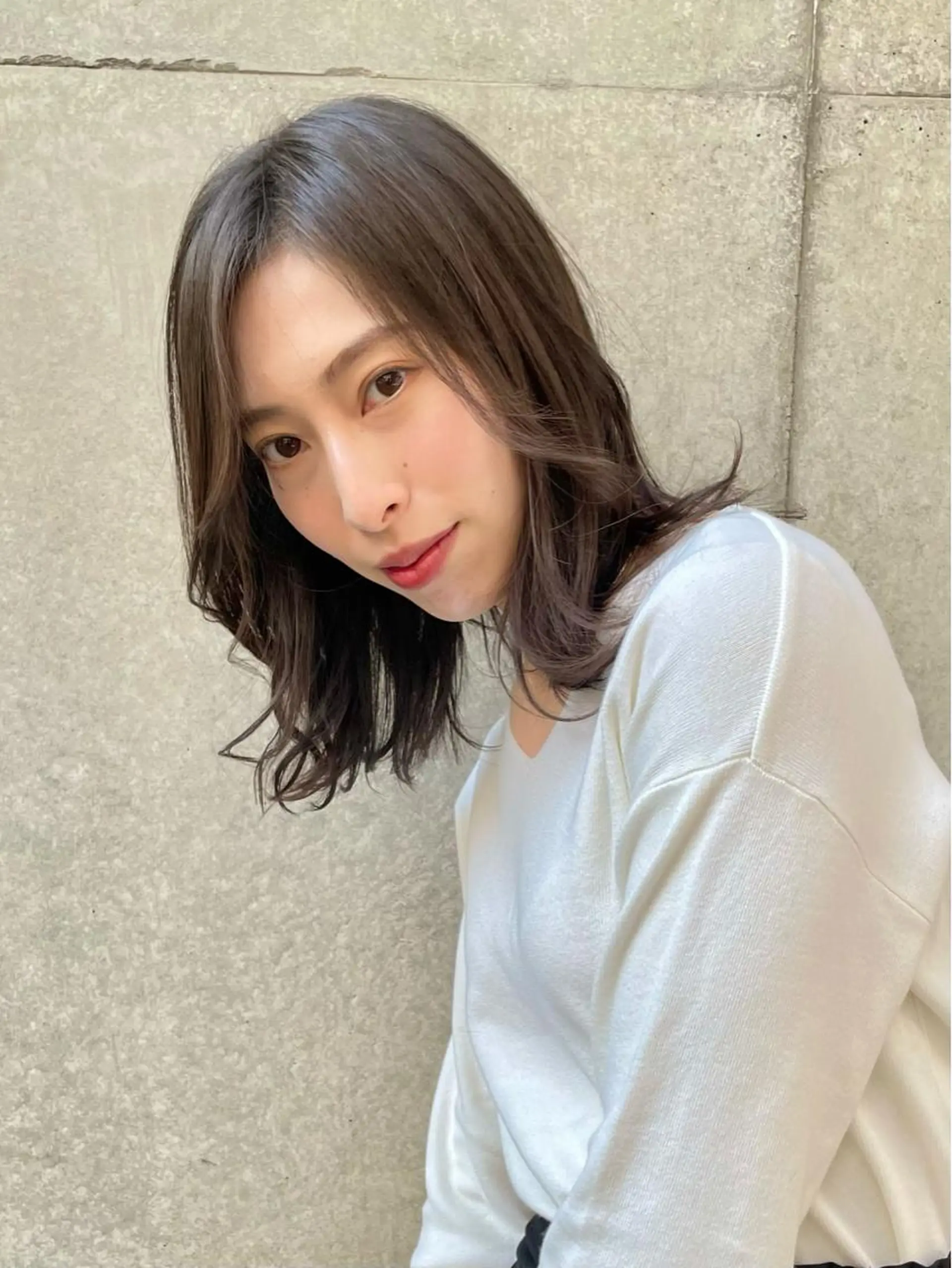 ミディアム カラー ツヤ美髪💐 髪質改善/高山愛来のヘアスタイル