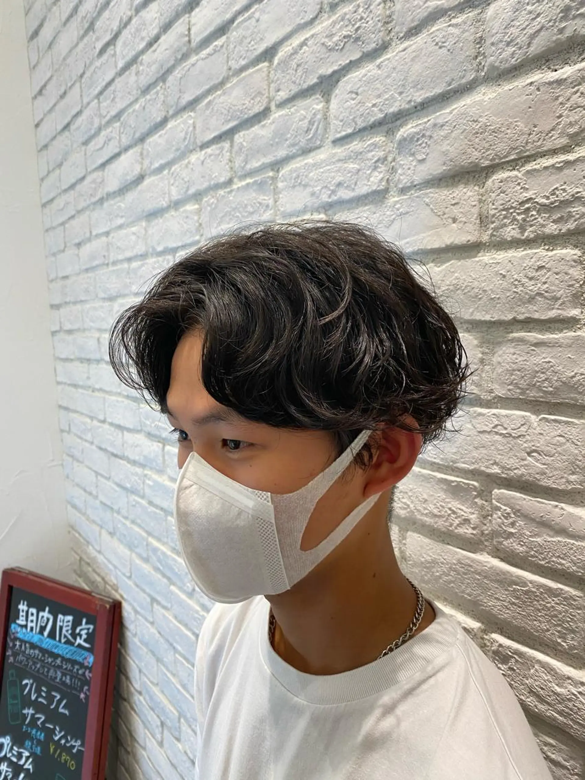 ショート メンズ カット パーマ メンズ特化型美容師 栗山勇人のヘアスタイル