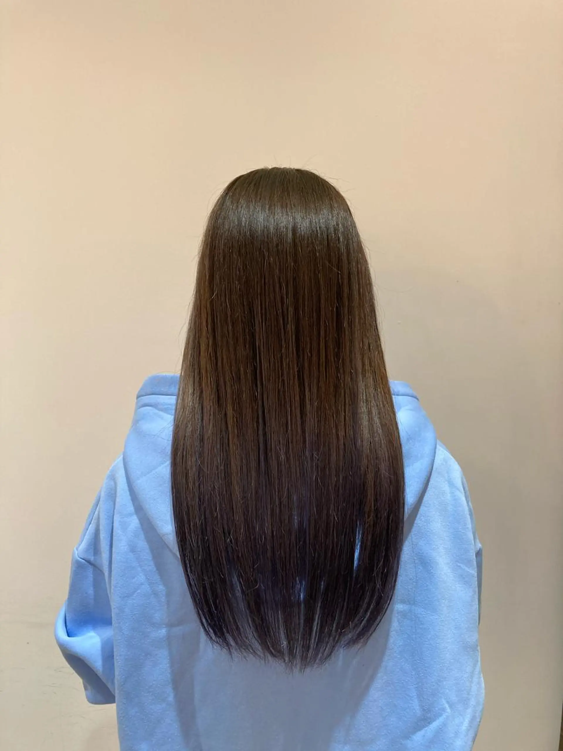 ロング カラー カット 縮毛矯正 トリートメント 前田 梨沙のヘアスタイル