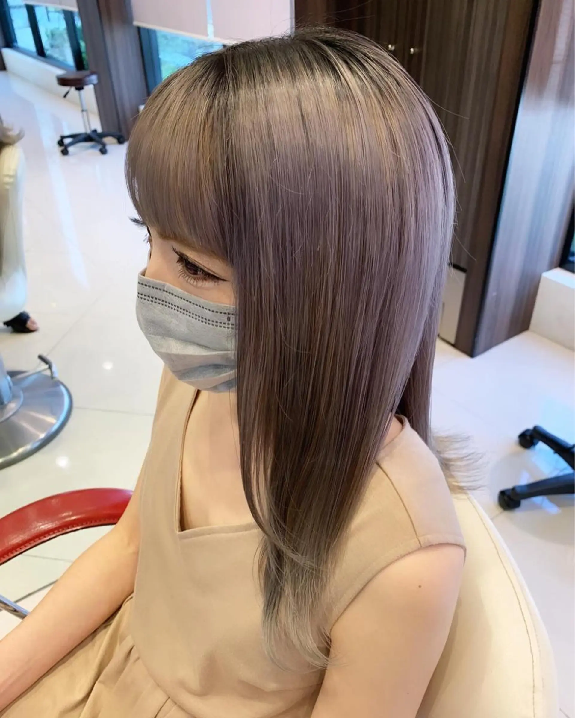 セミロング カラー ヘアカラー トリートメント 古畑 佑悟のヘアスタイル