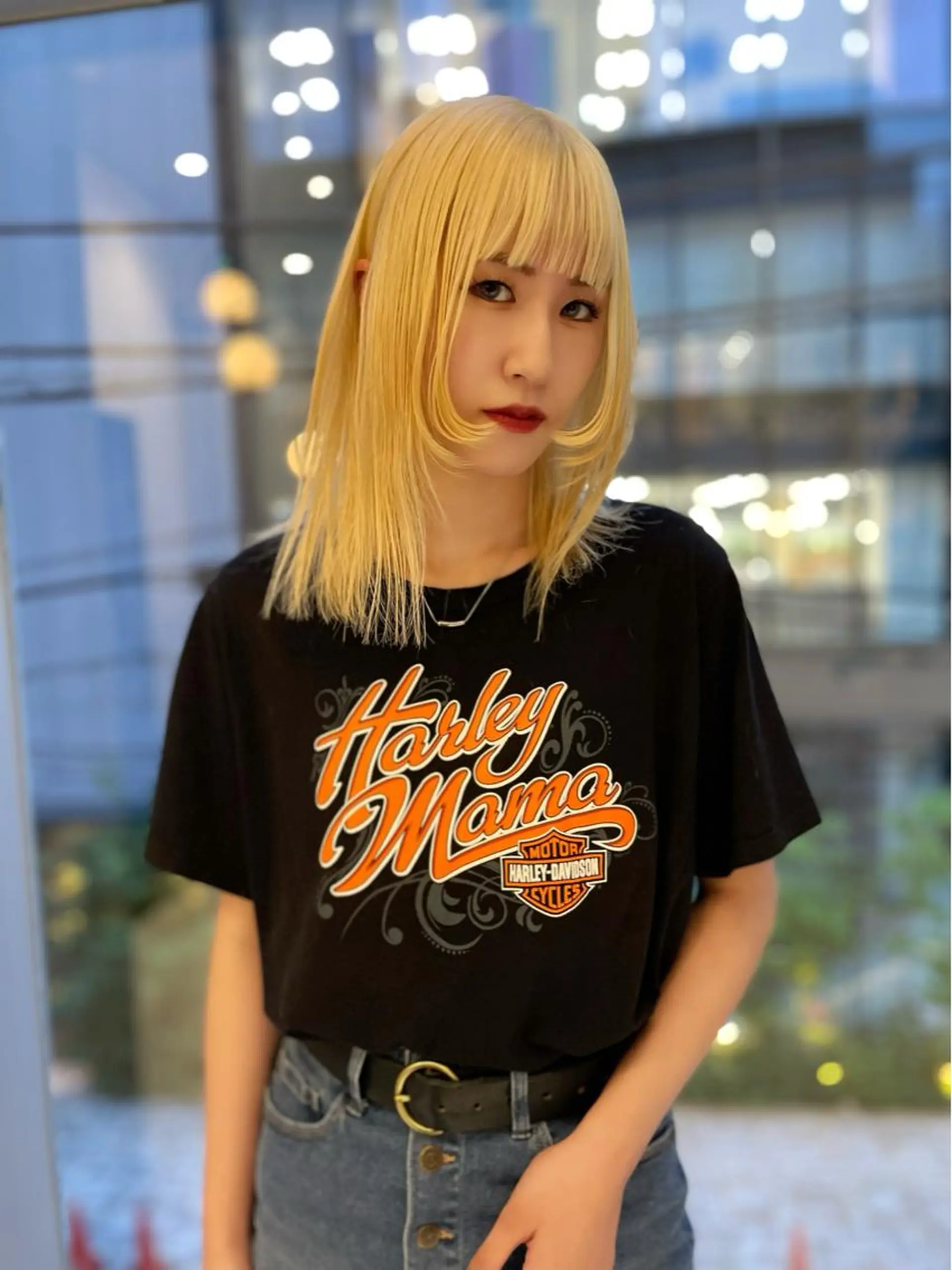 ミディアム カラー カット ヘアカラー トリートメント SALOWIN所属・ブリーチ✨ ボブ✨レイヤーのヘアスタイル