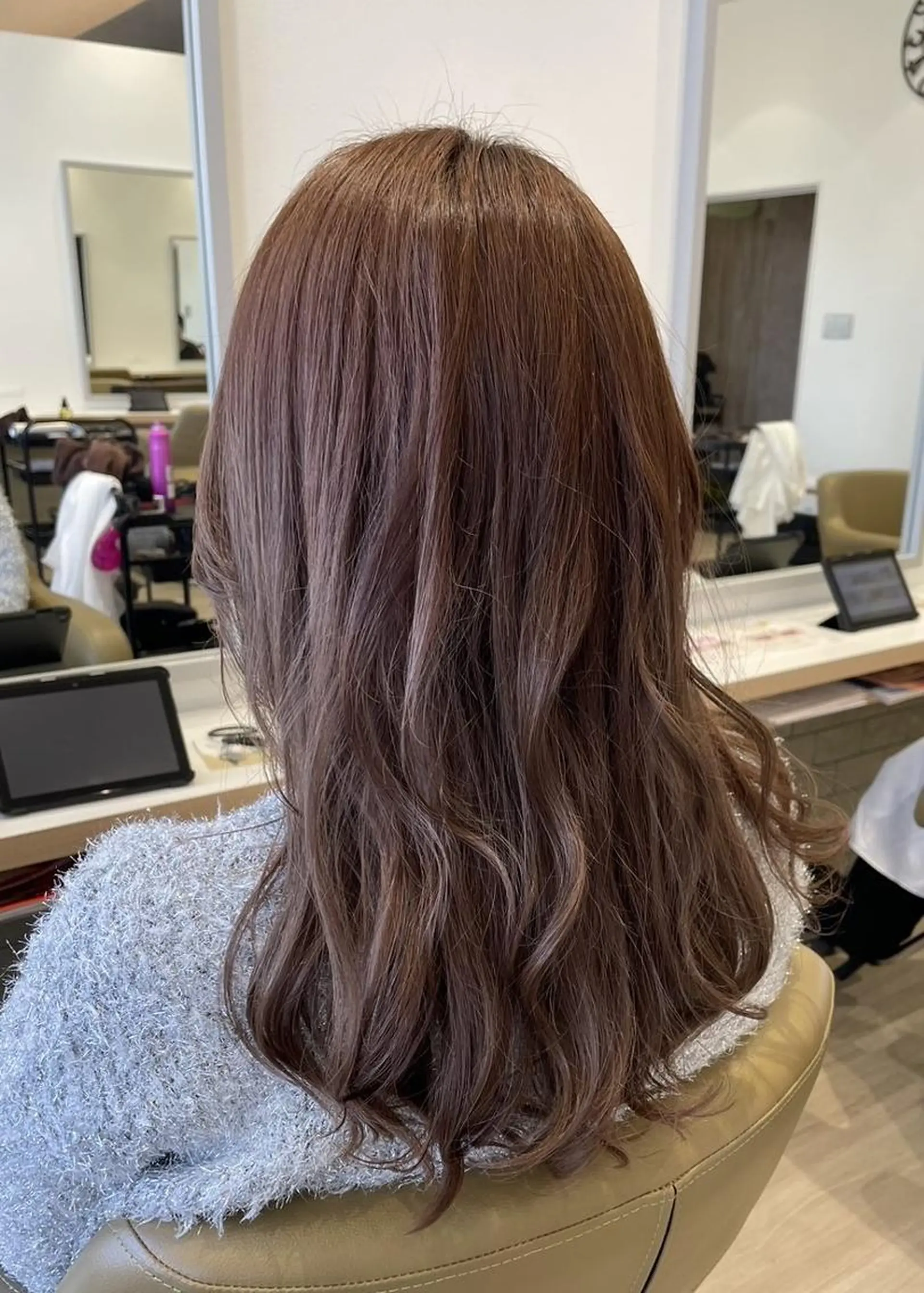 ミディアム パーマ ルクール柏崎店　亀山 由樹のヘアスタイル