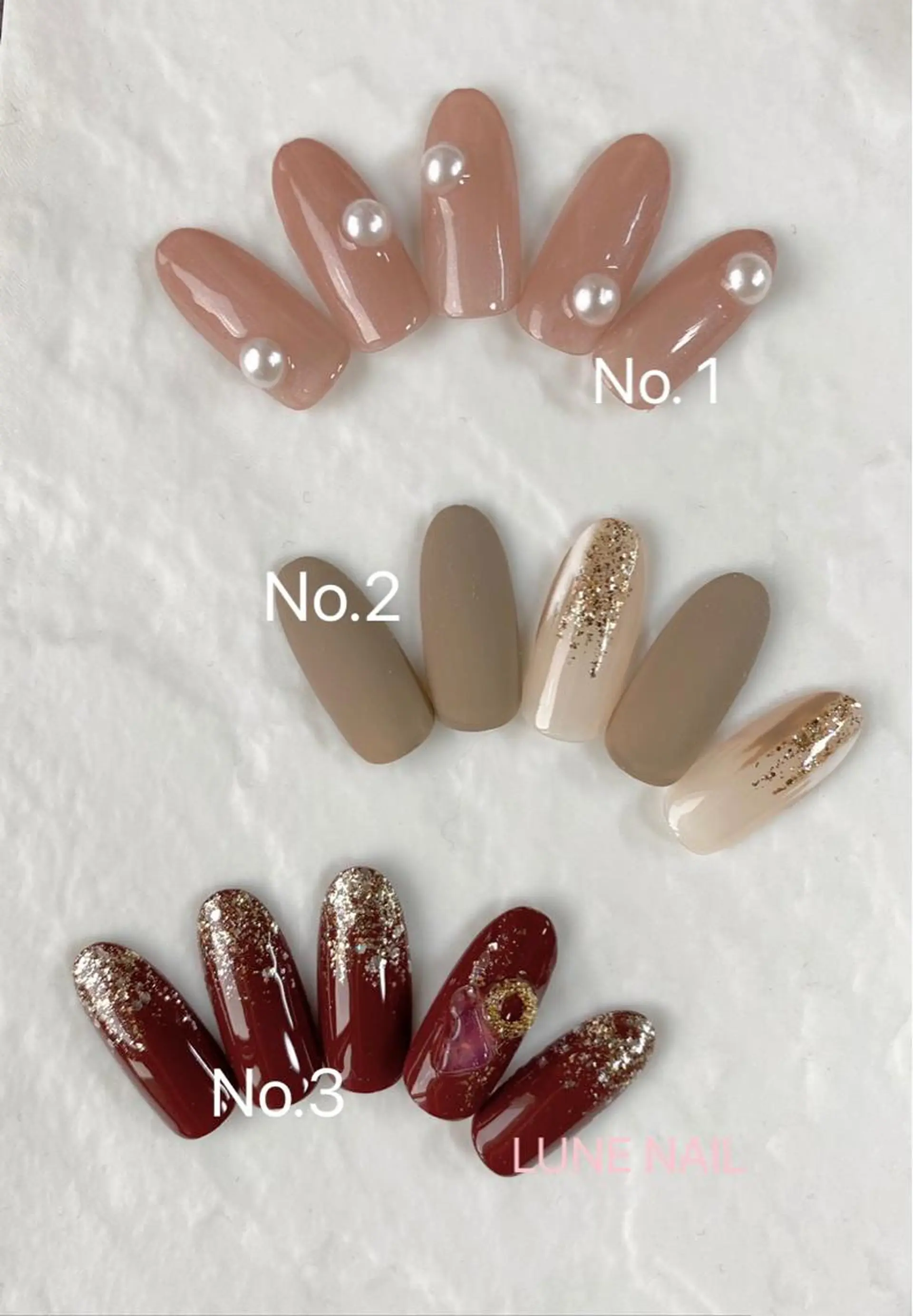 セミロング ネイル シンプルネイル ハンドネイル lune nail_2017のその他イメージ