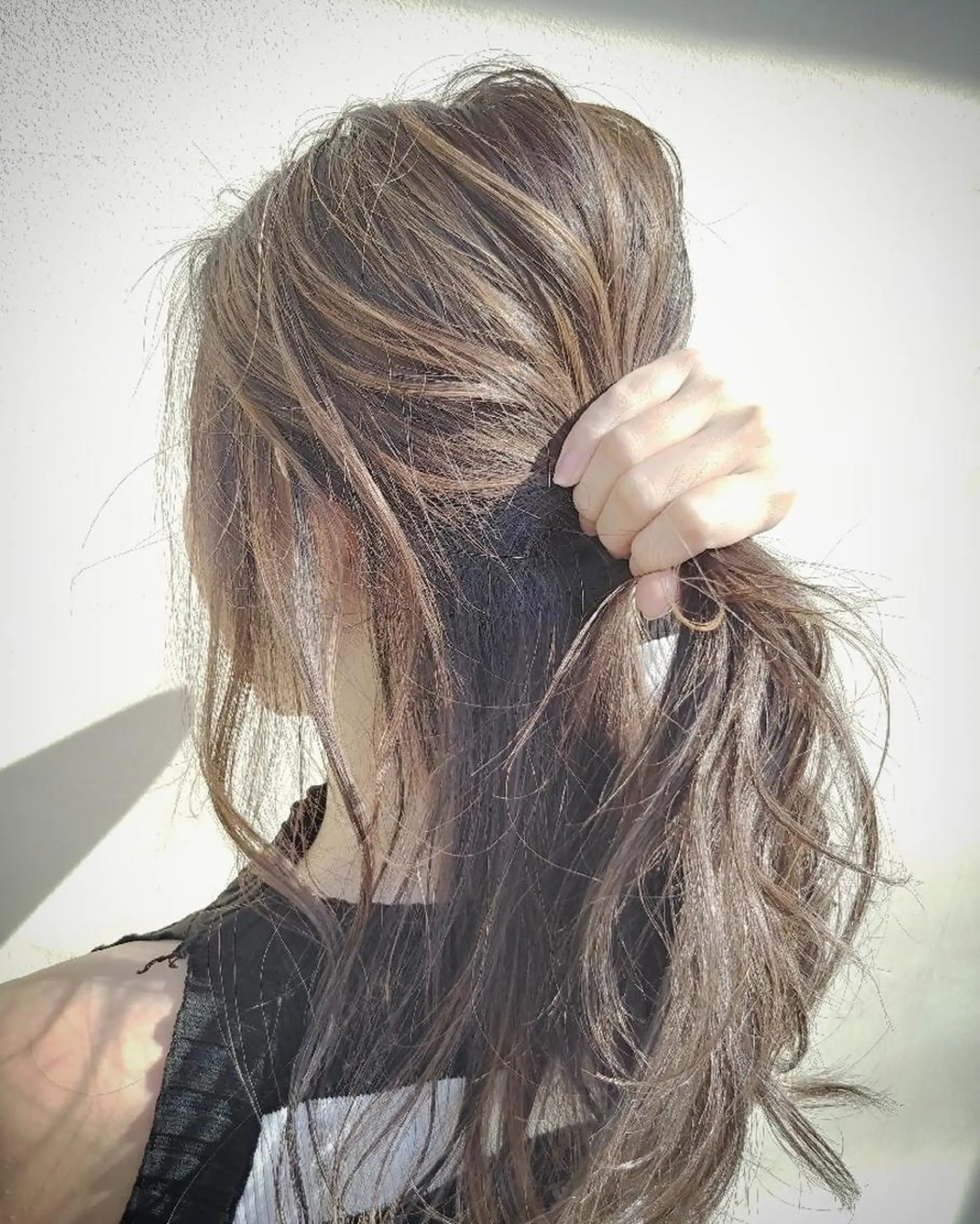 セミロング カラー パーマ ヘアアレンジ ペスカ豊崎店　沖縄所属・ショート指名No.1 店長　清水のヘアスタイル