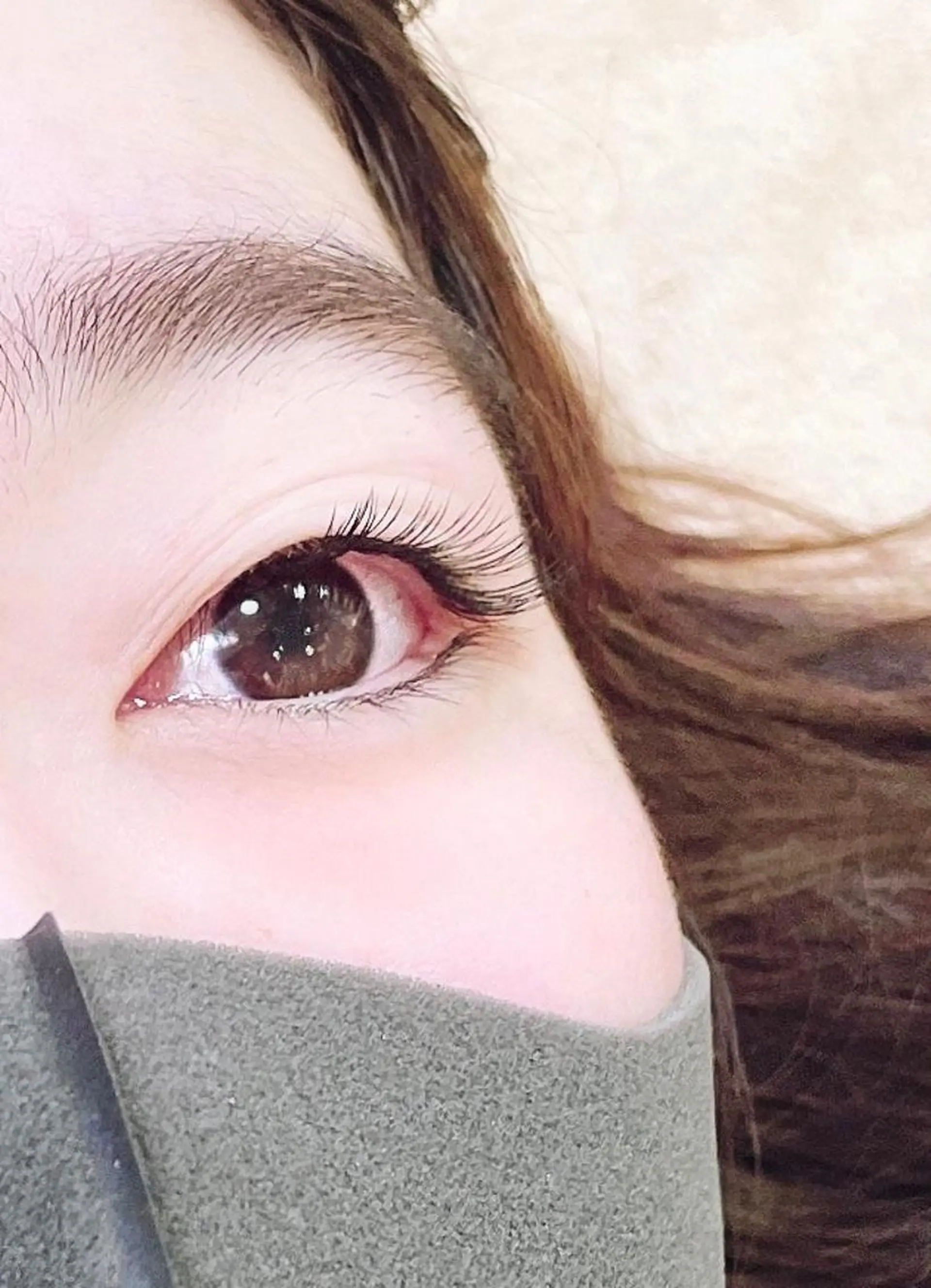 マツエク・マツパ フラットラッシュ Jカール 一重×まつ毛パーマ Eyelash nail salon CYON ARCHERY所属・ショーンアーチャリー ☆こもりのマツエク・マツパデザイン