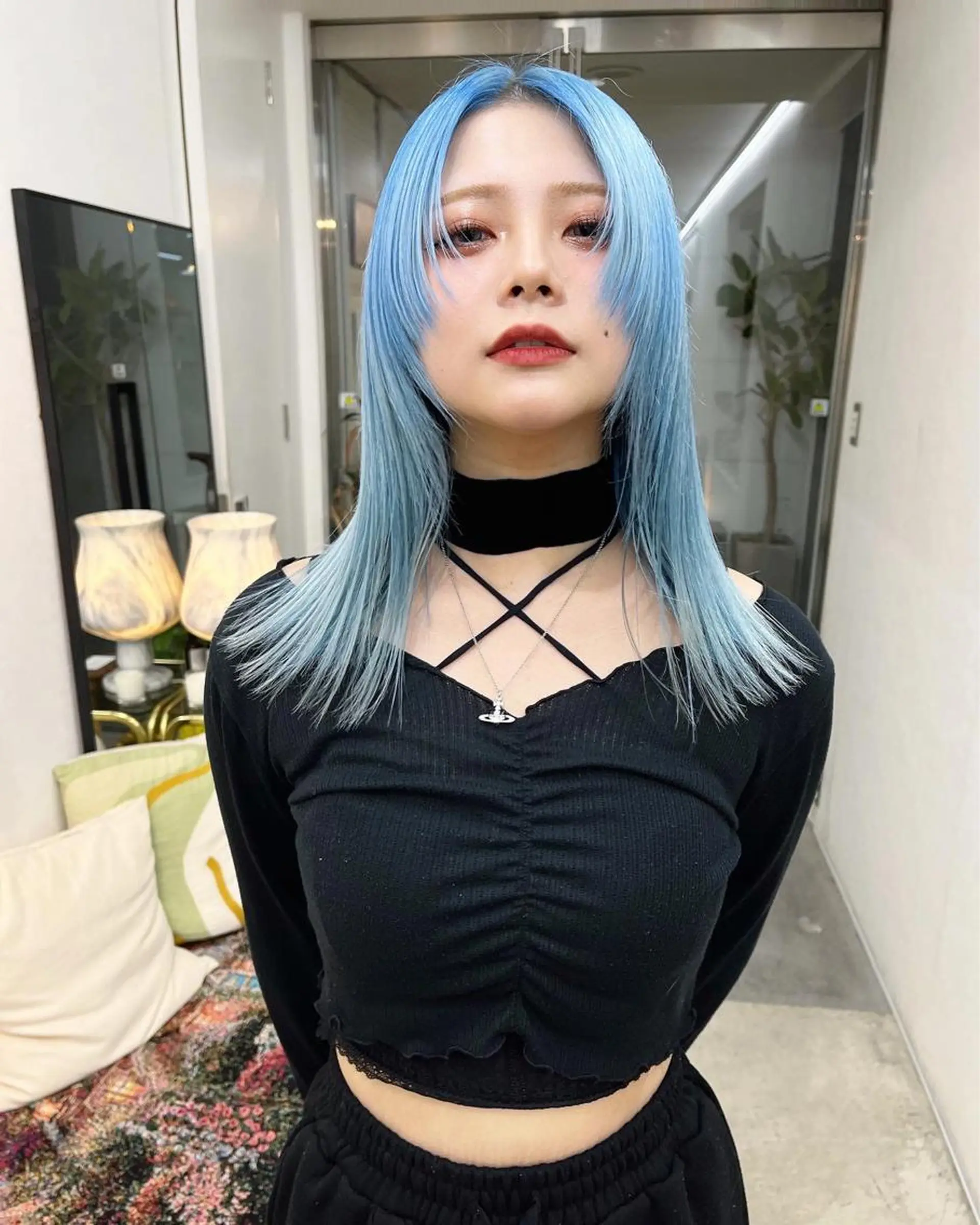 ミディアム カラー ハイトーン/ ボブ/KAIのヘアスタイル