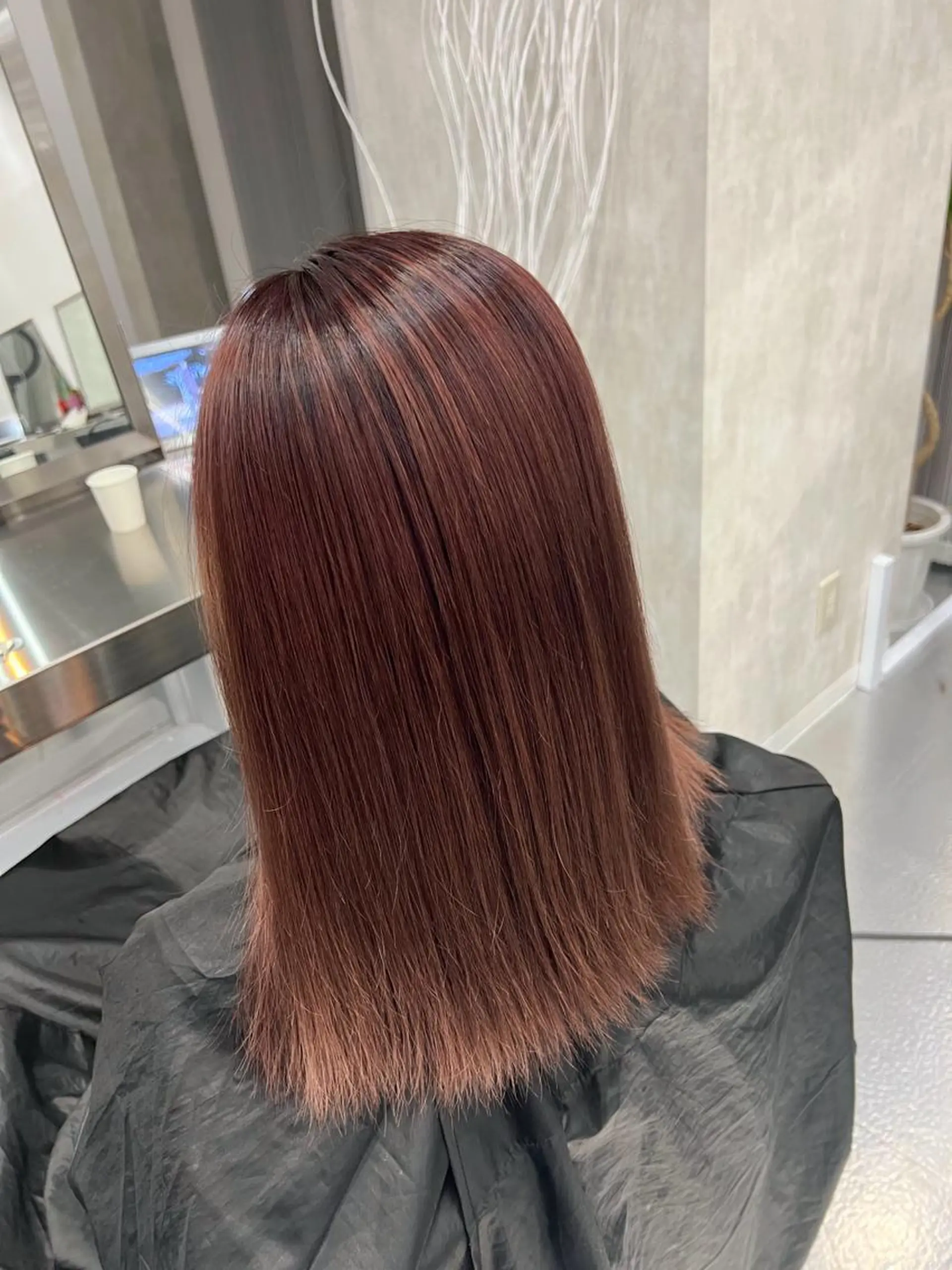 セミロング カット ヘアカラー トリートメント CARAT堺東 Aujua認定サロンのヘアスタイル