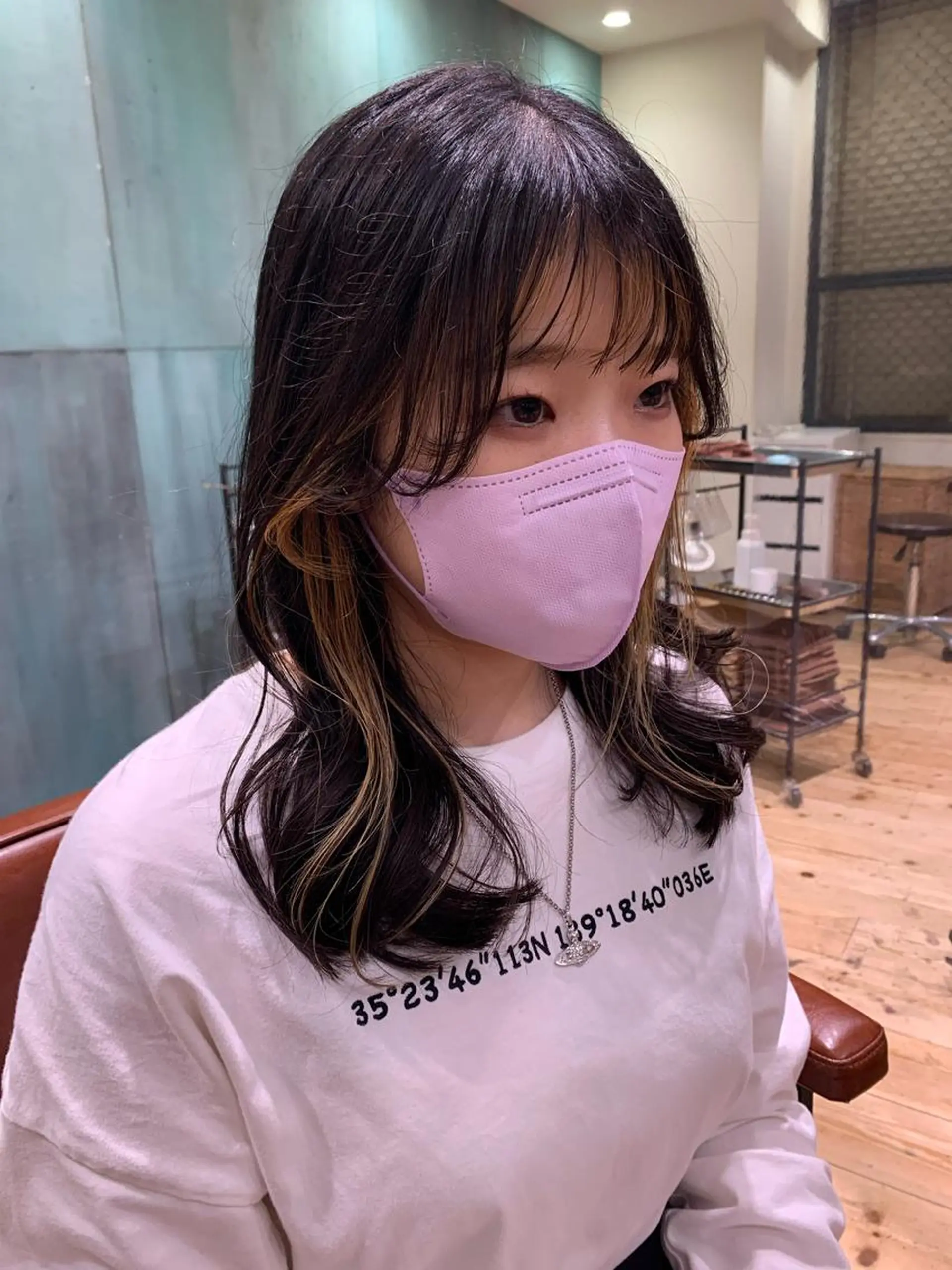 セミロング yukie🌷 /暖色🍒梅田サロンのヘアスタイル