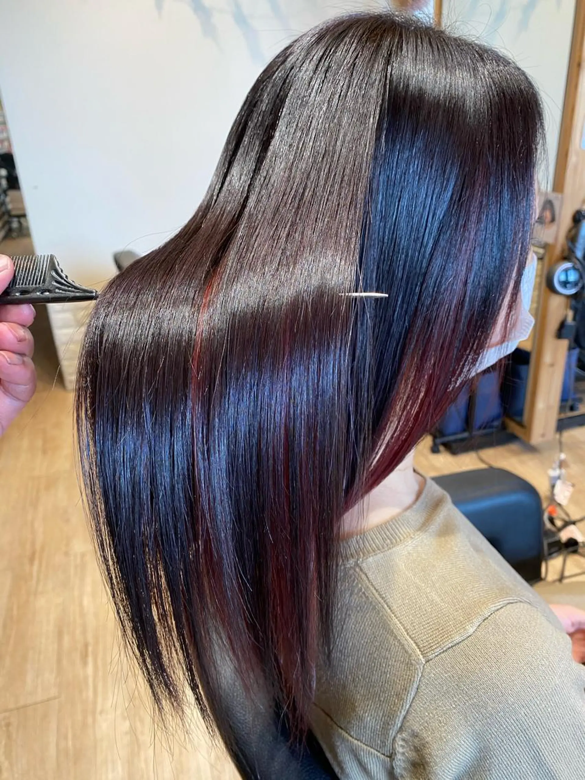 ロング カラー 関口 友行のヘアスタイル