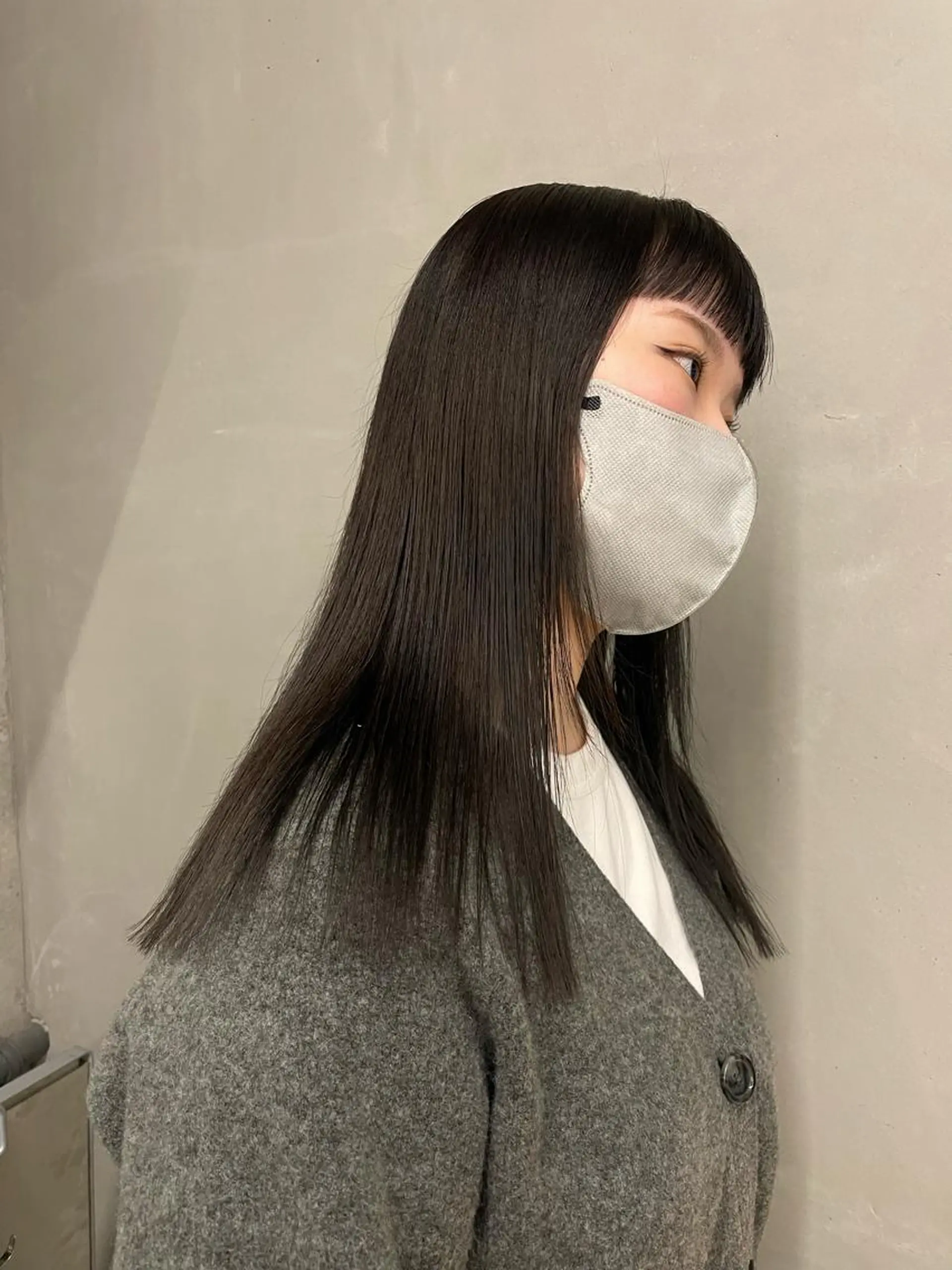 ミディアム カラー 佐伯 和佳のヘアスタイル