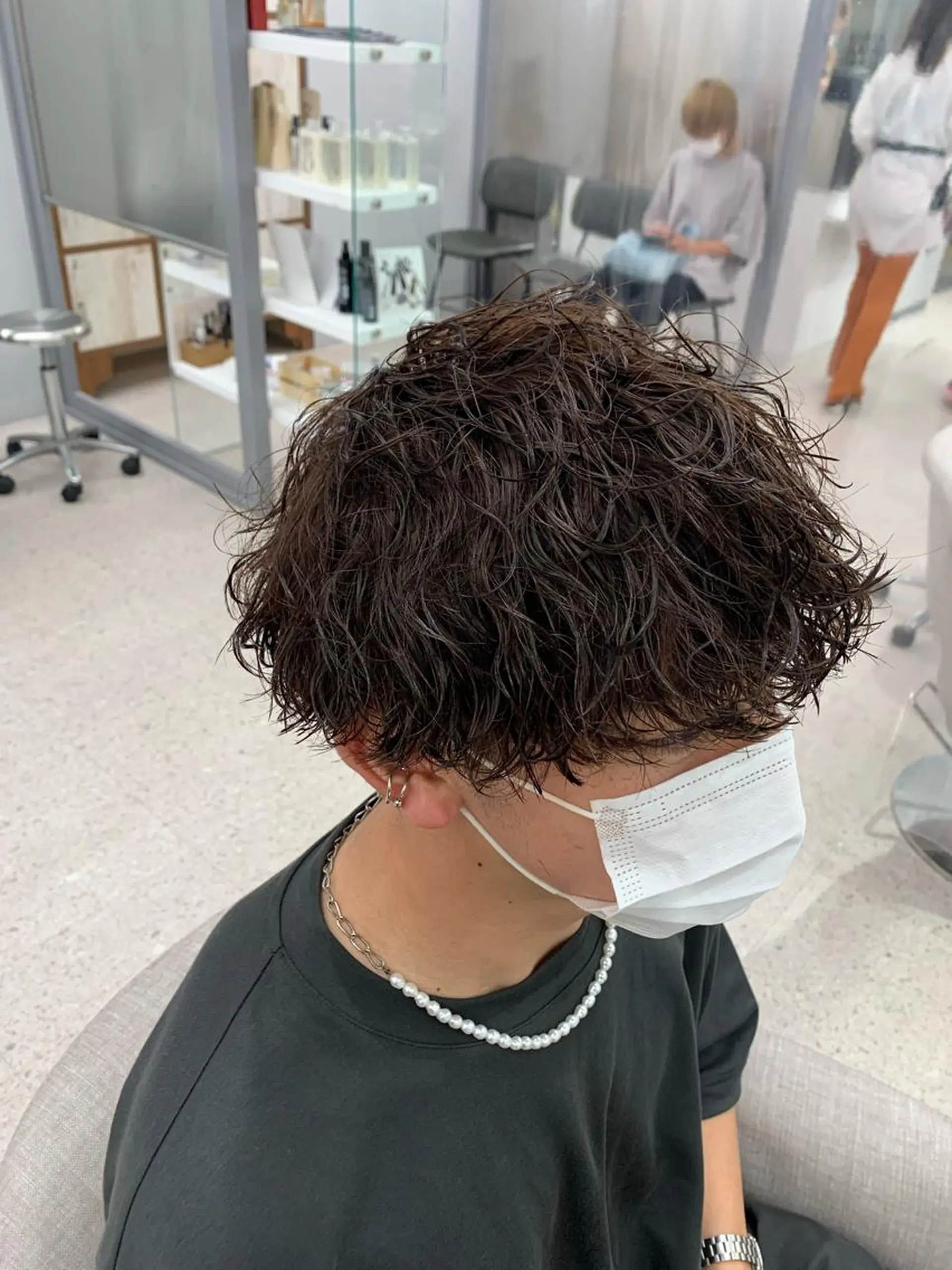 メンズ メンズパーマ 波巻きパーマ hair&make NOISM -eha-所属・メンズ特化美容師/ 新井　洸太のヘアスタイル