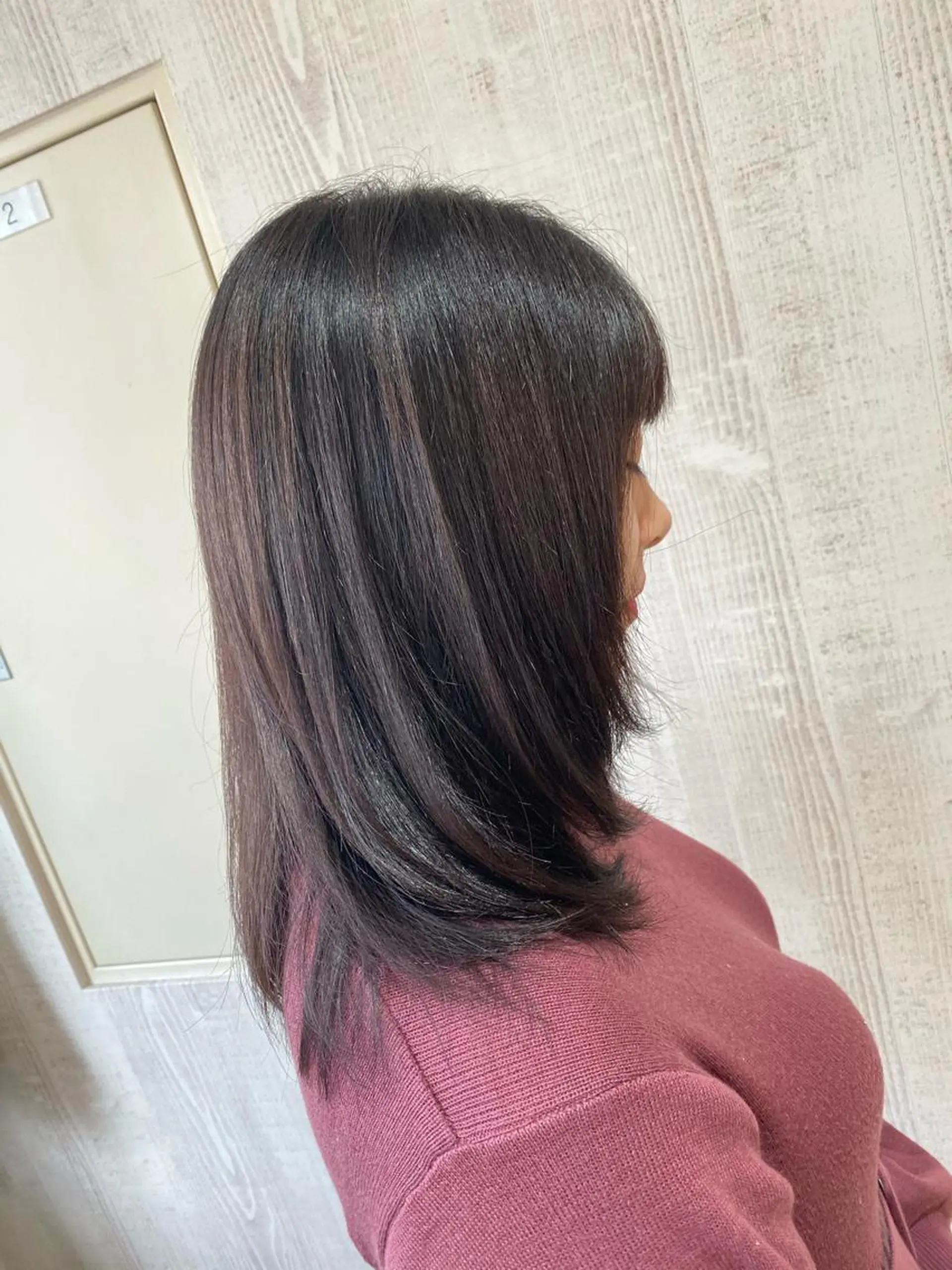 ミディアム カラー イルミナカラー カット ヘアカラー トリートメント Kazu .Kのヘアスタイル