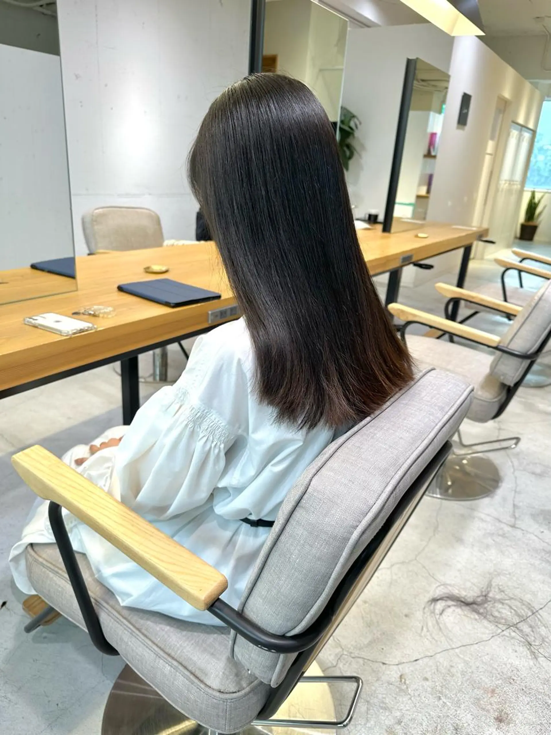 セミロング カット ヘアカラー トリートメント 上野湧太 髪質改善/艶カラーのヘアスタイル