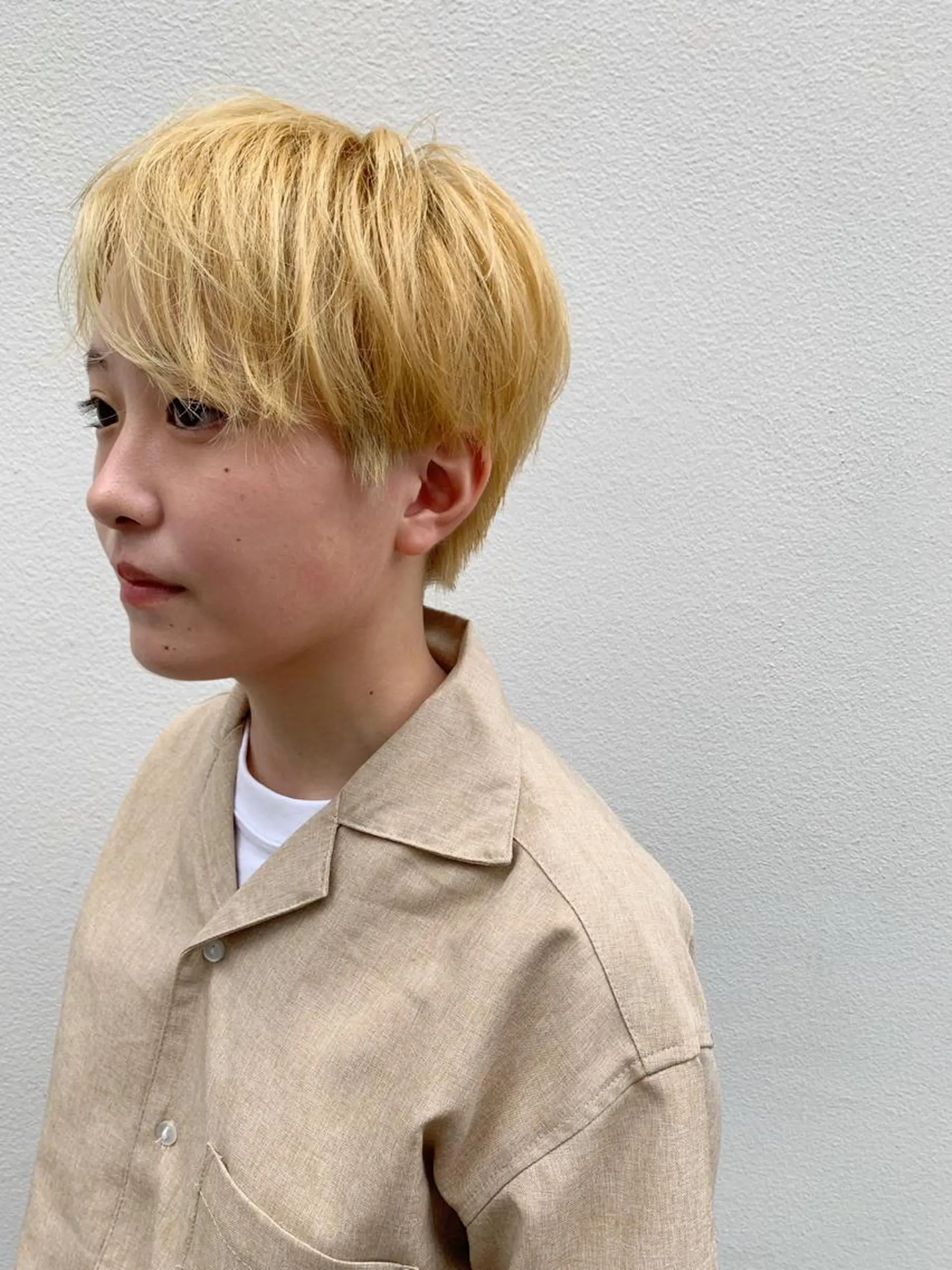 ショート カラー ブリーチ カット ヘアカラー トリートメント パーマ/透明感カラー /ボブ/吉田一生のヘアスタイル