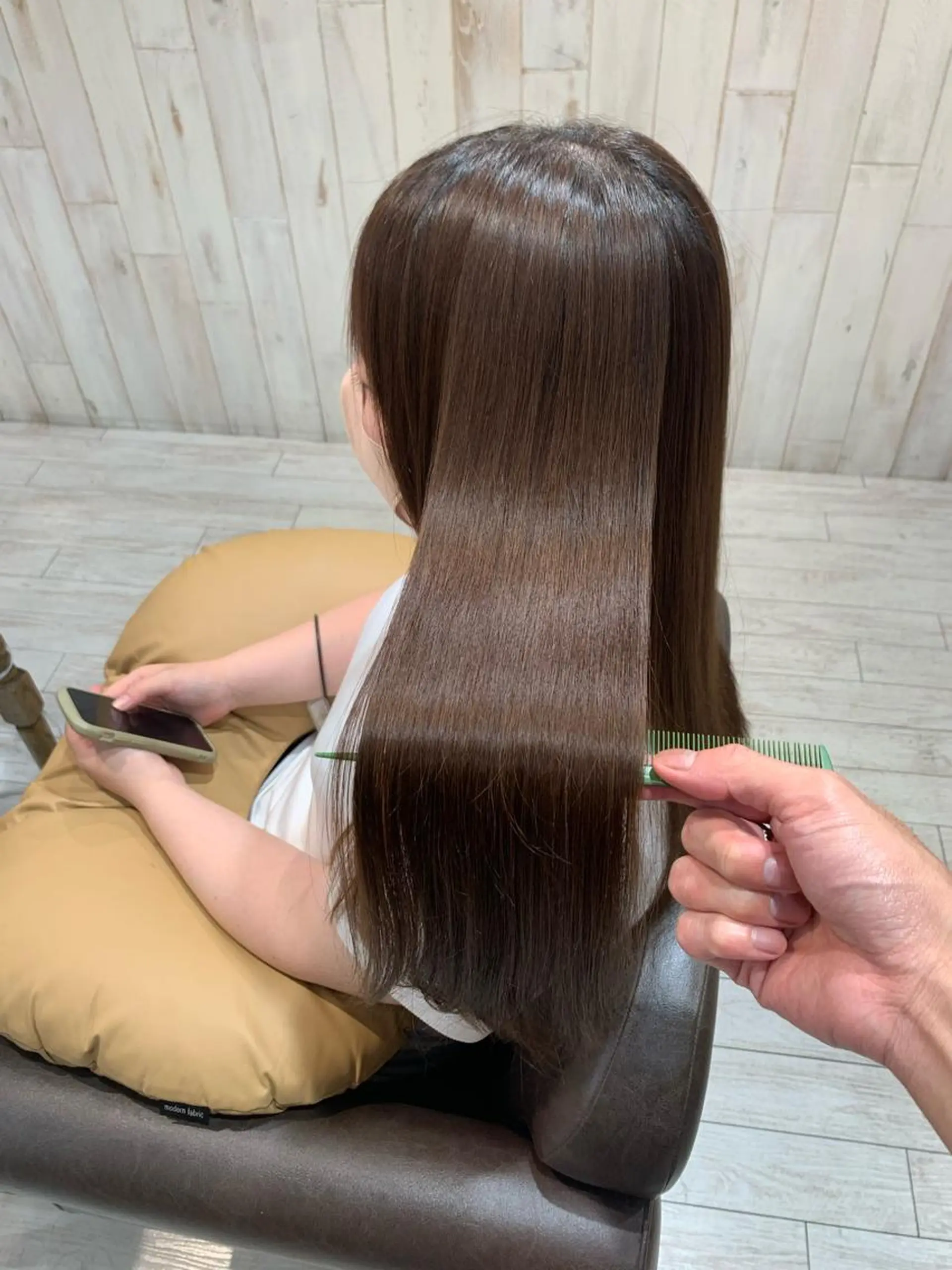 ロング 縮毛矯正 縮毛矯正/ショート/ レイヤー/畑中正敏のヘアスタイル