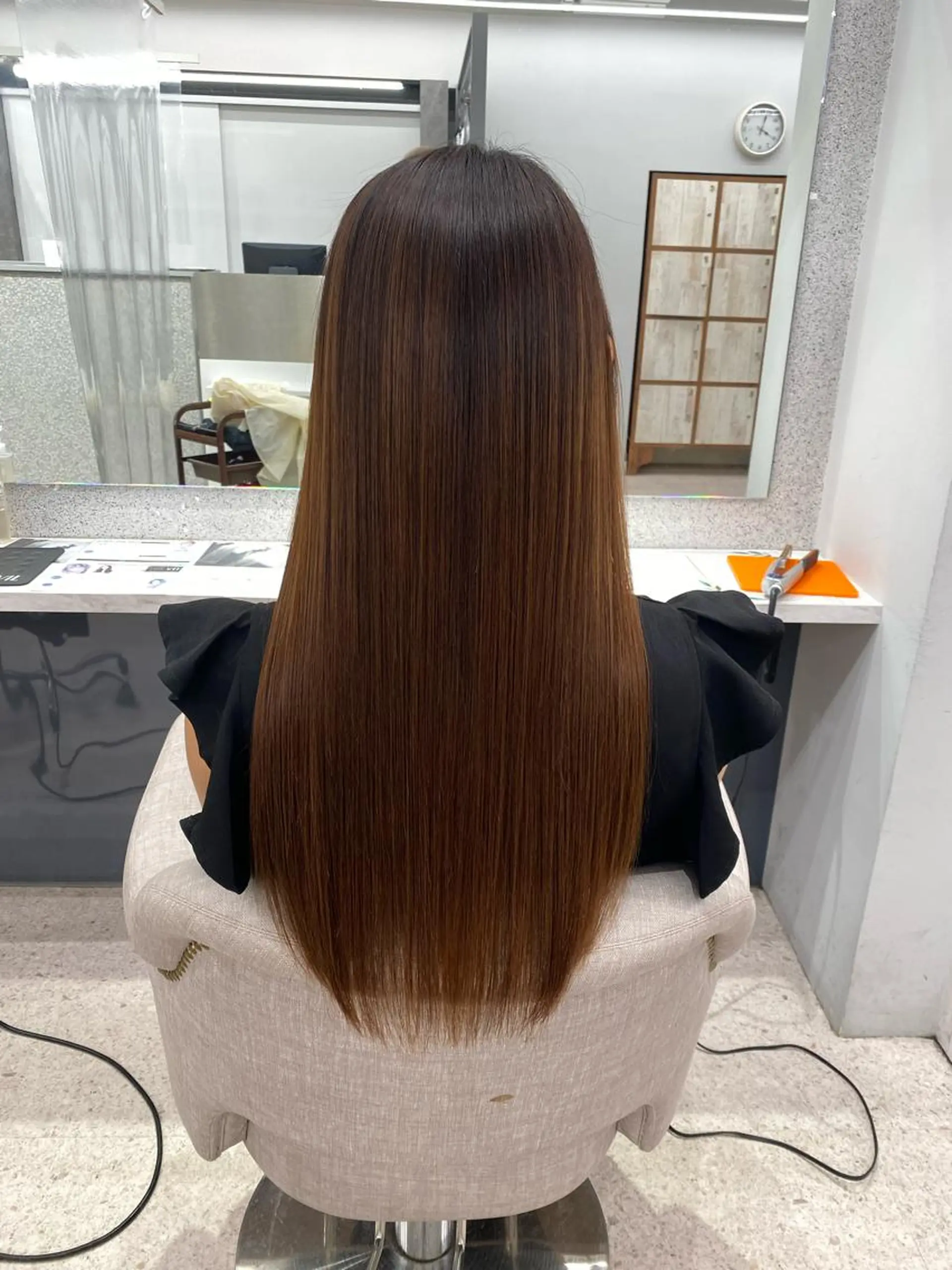 ロング カラー ヘアアレンジ 京都レイヤーカット/ 縮毛矯正/羽柴りくのヘアスタイル