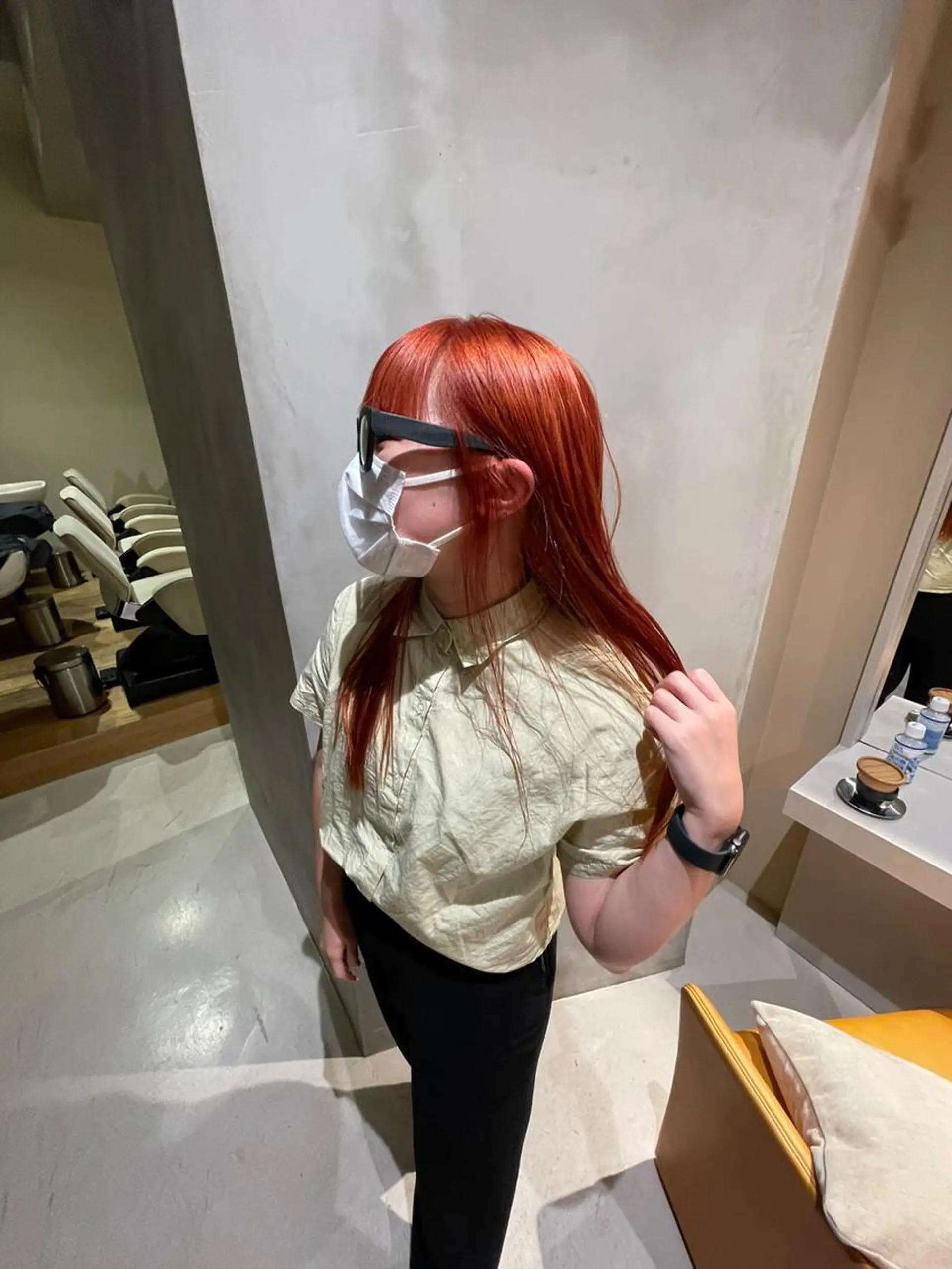 セミロング カラー ヘアアレンジ 🎀オイダイラ モモカ🎀のヘアスタイル