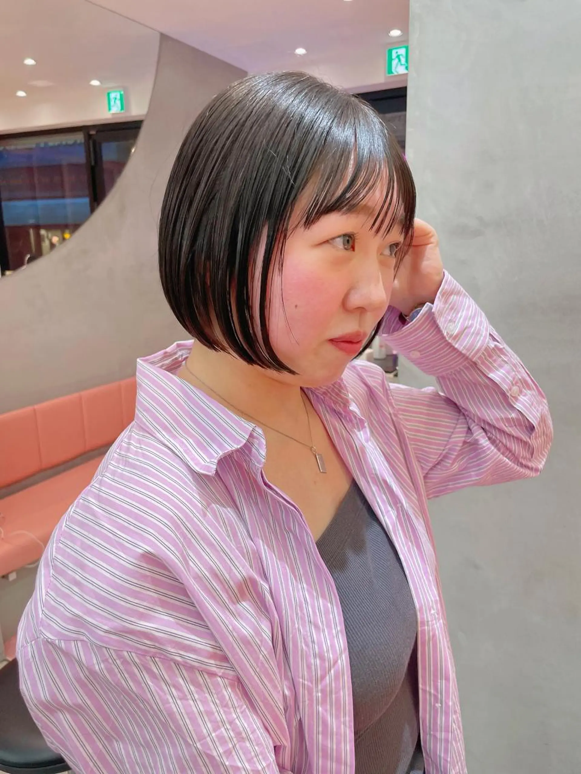 ショート Misaki /ボブ/縮毛矯正のヘアスタイル