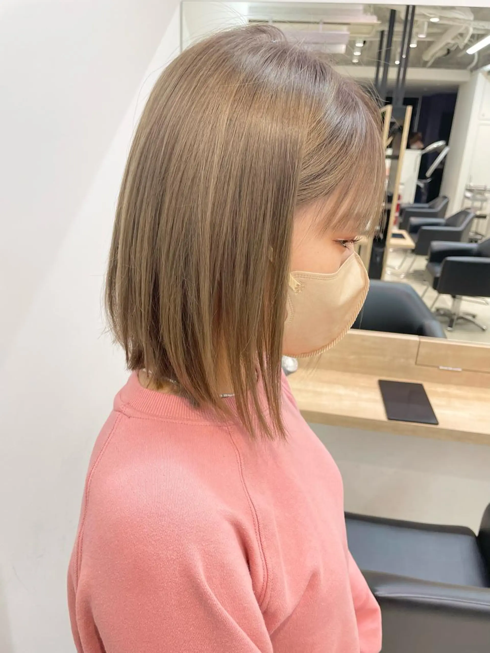 ミディアム 永井 瑞穂のヘアスタイル