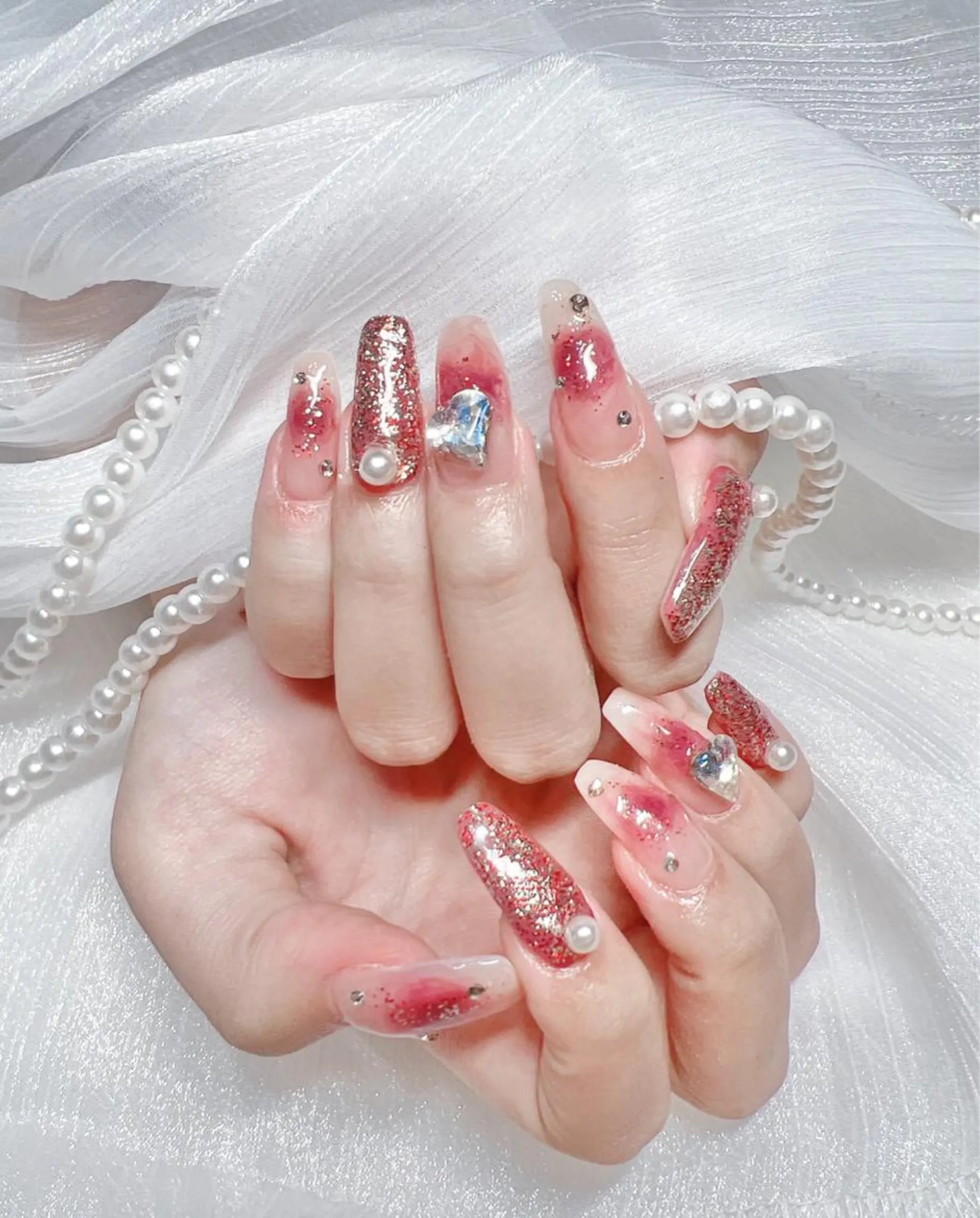 ネイル チークネイル ハンドネイル Melody メロディのネイルデザイン