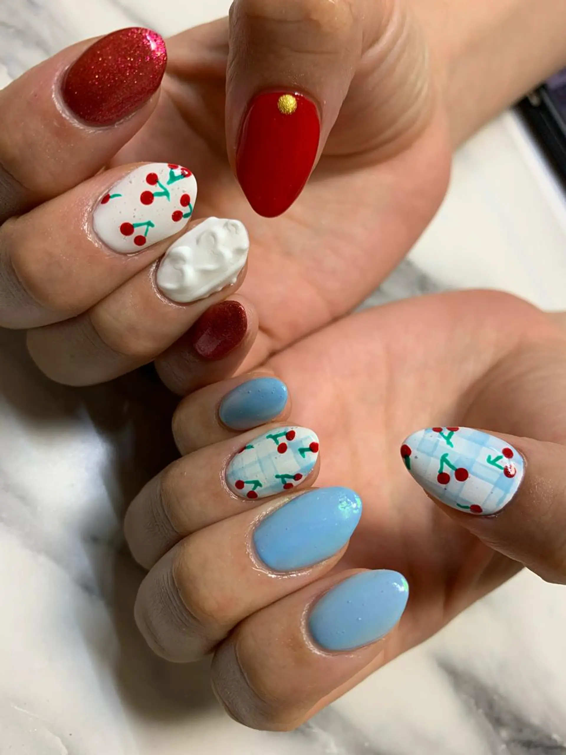 ネイル 持ち込み ハンドネイル 鈴木 なつきのネイルデザイン