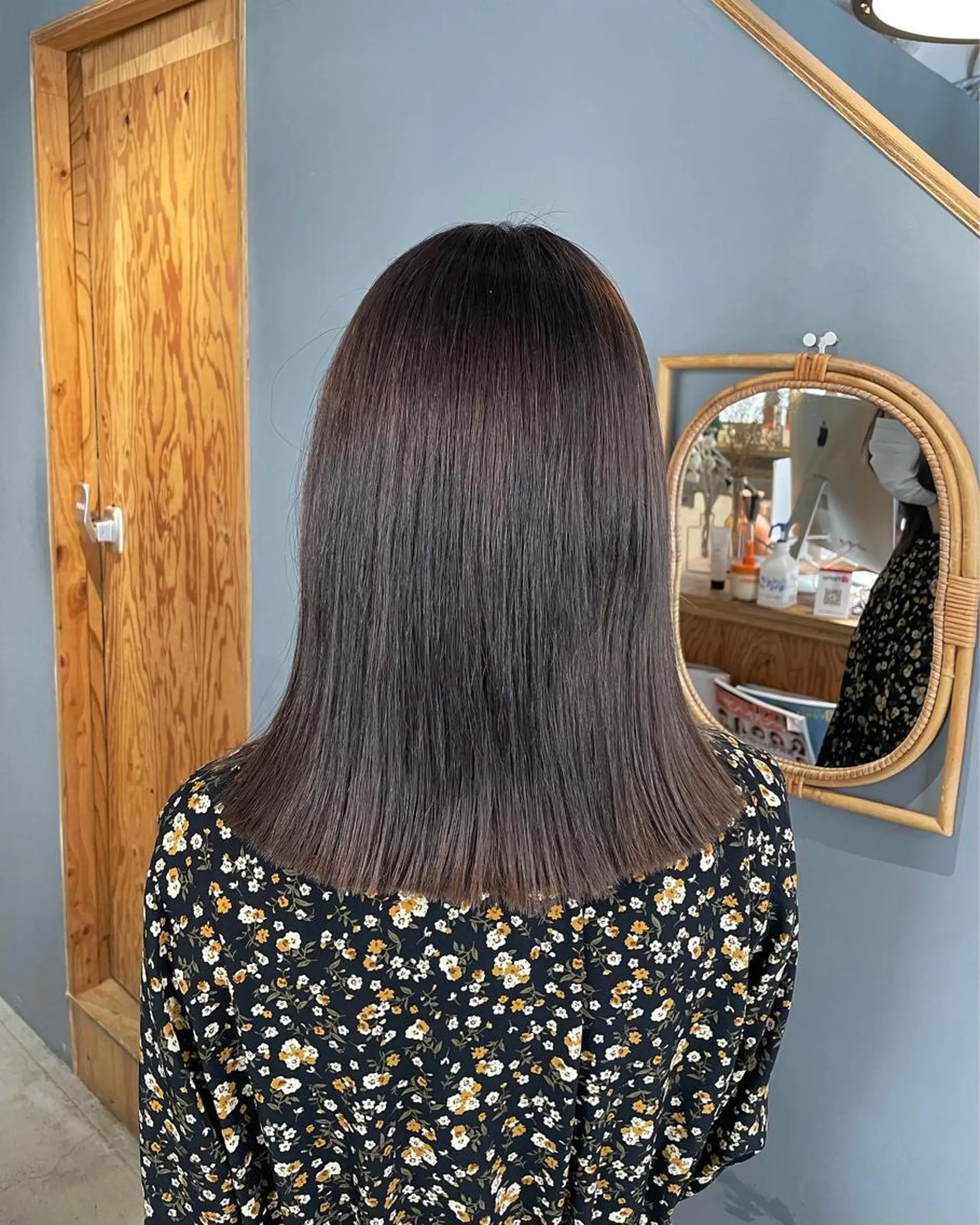 ミディアム カラー ブラウンカラー ココアブラウン noa ☪︎のヘアスタイル