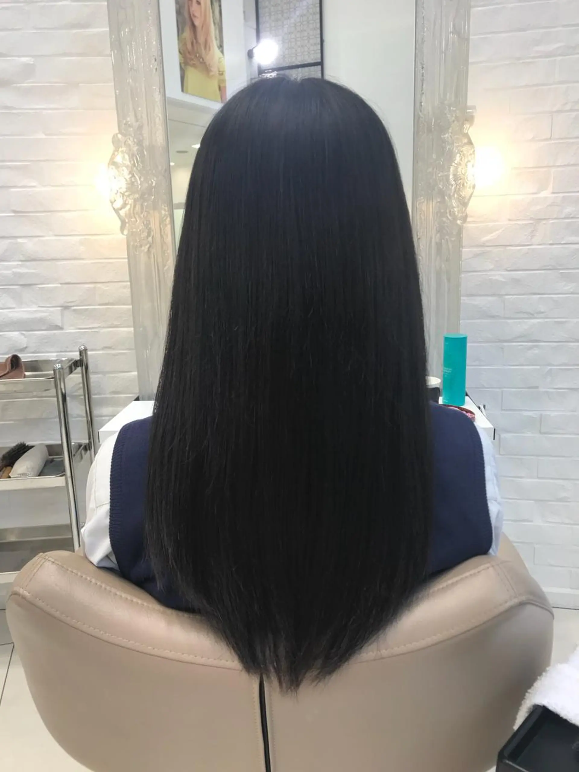 ロング パーマ 縮毛矯正 ショート、ボブ/ 川鍋薫のヘアスタイル